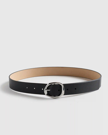 Zoe Sculptural European Leather Belt