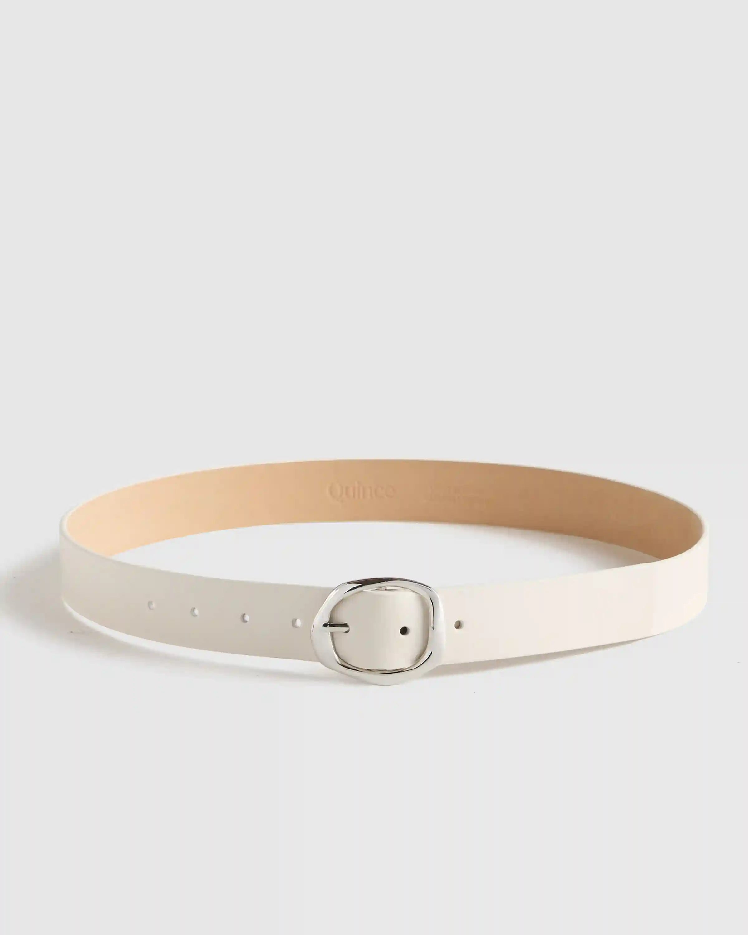 Zoe Sculptural European Leather Belt