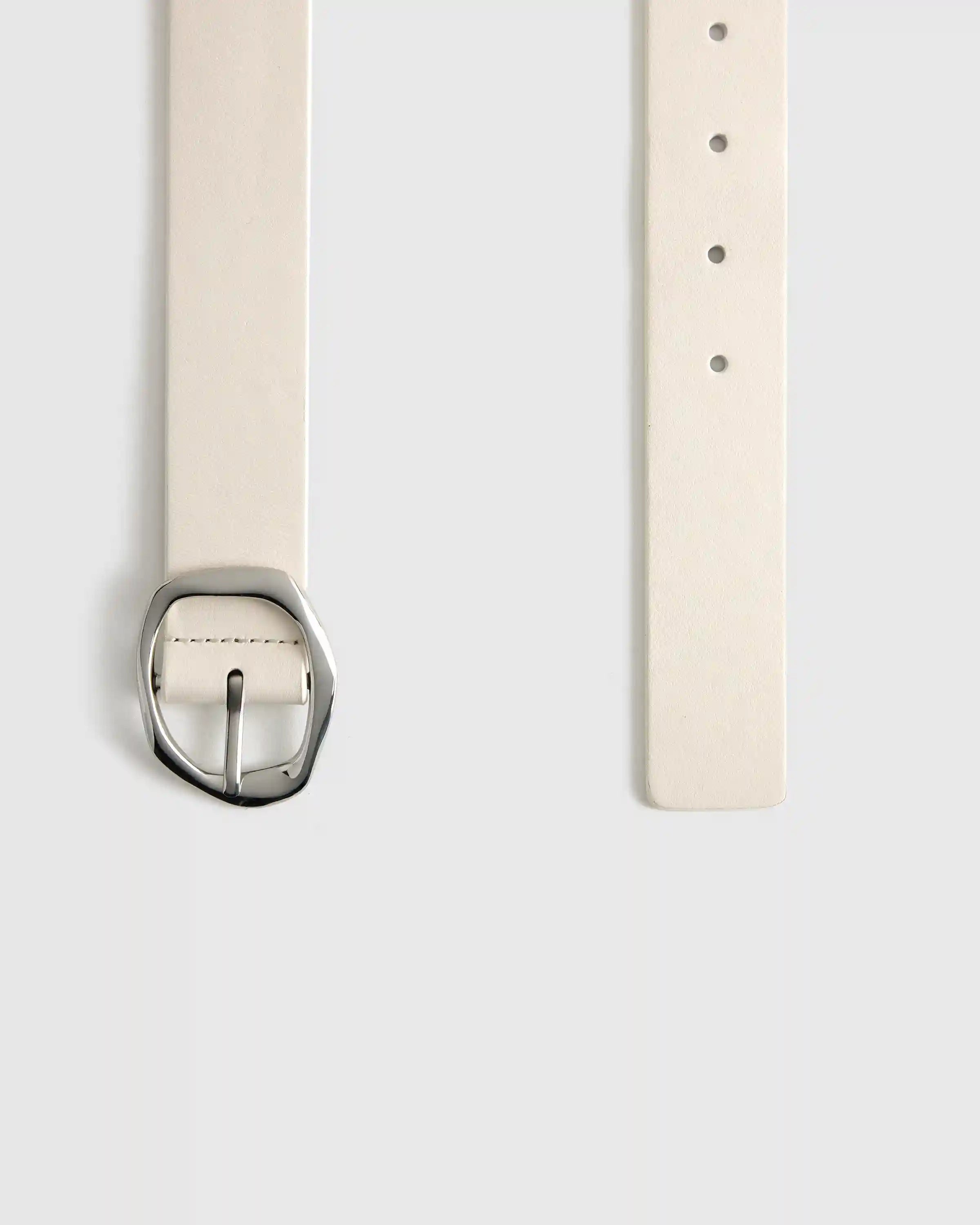 Zoe Sculptural European Leather Belt