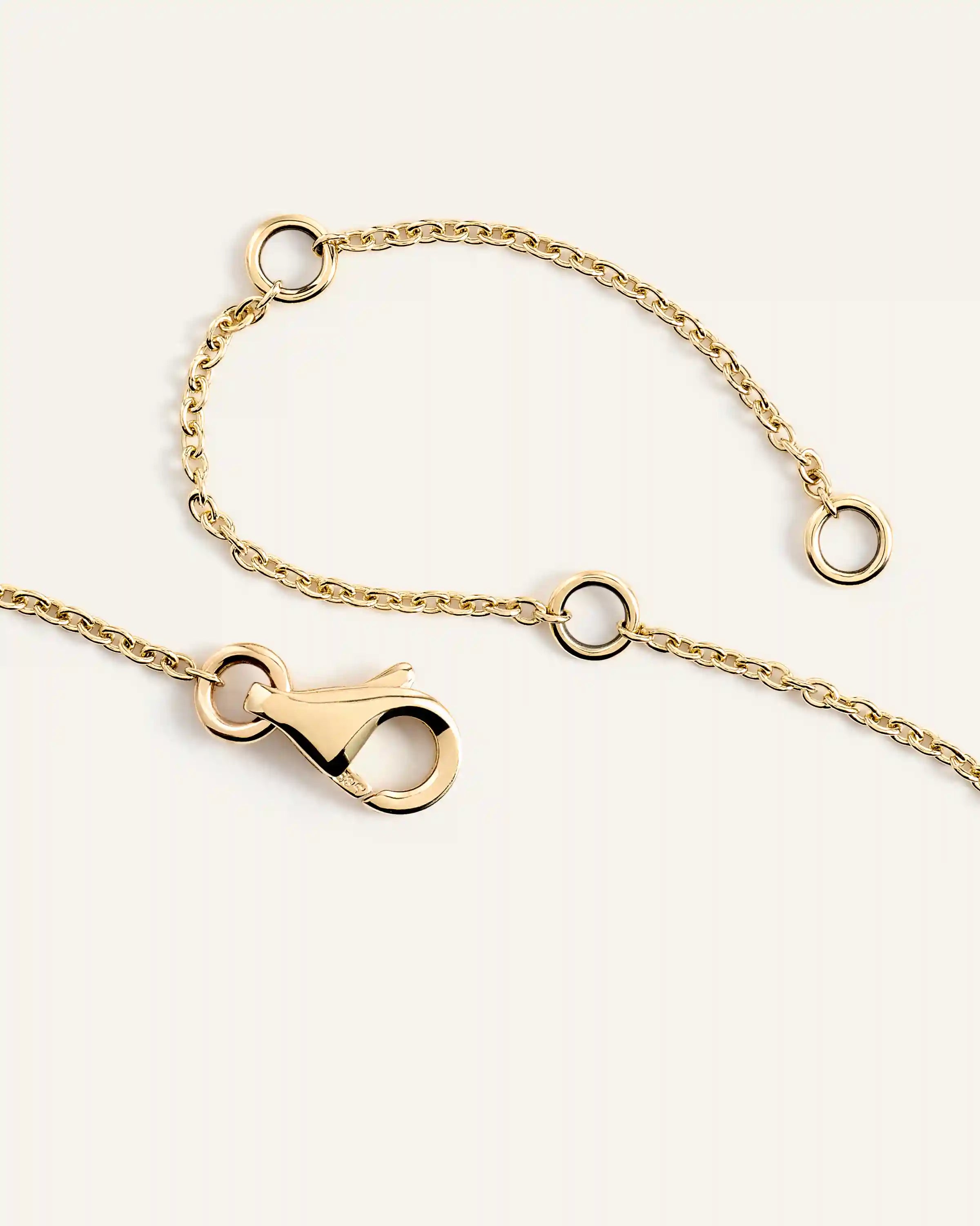 14K Gold Birthstone Solitaire Bezel Bracelet