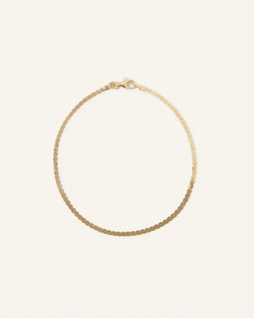 14K Gold Serpentine Chain Bracelet