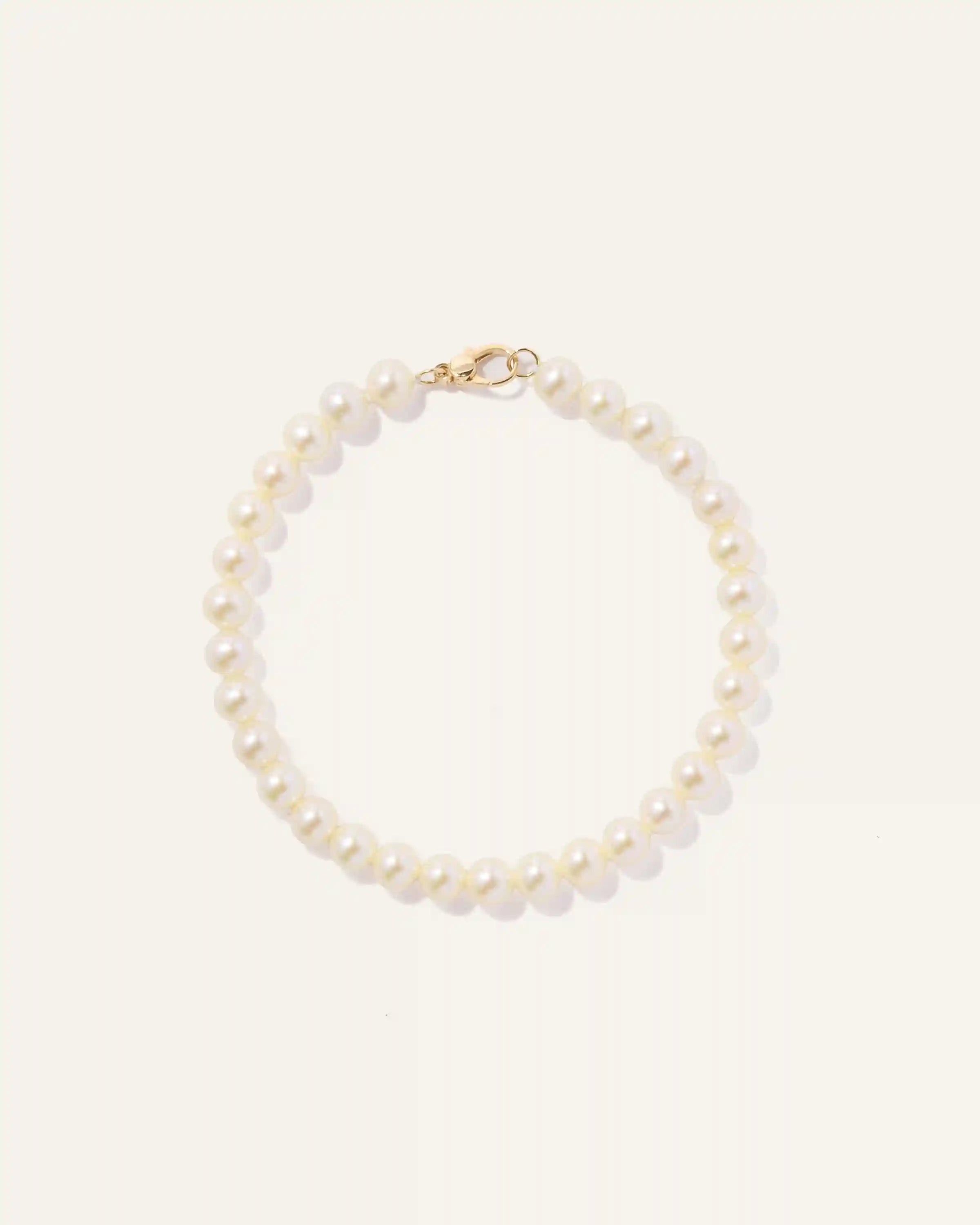 14k Gold Freshwater Cultured Pearl Bracelet