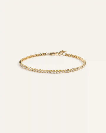 14K Gold Diamond Petite Tennis Bracelet - 1ctw