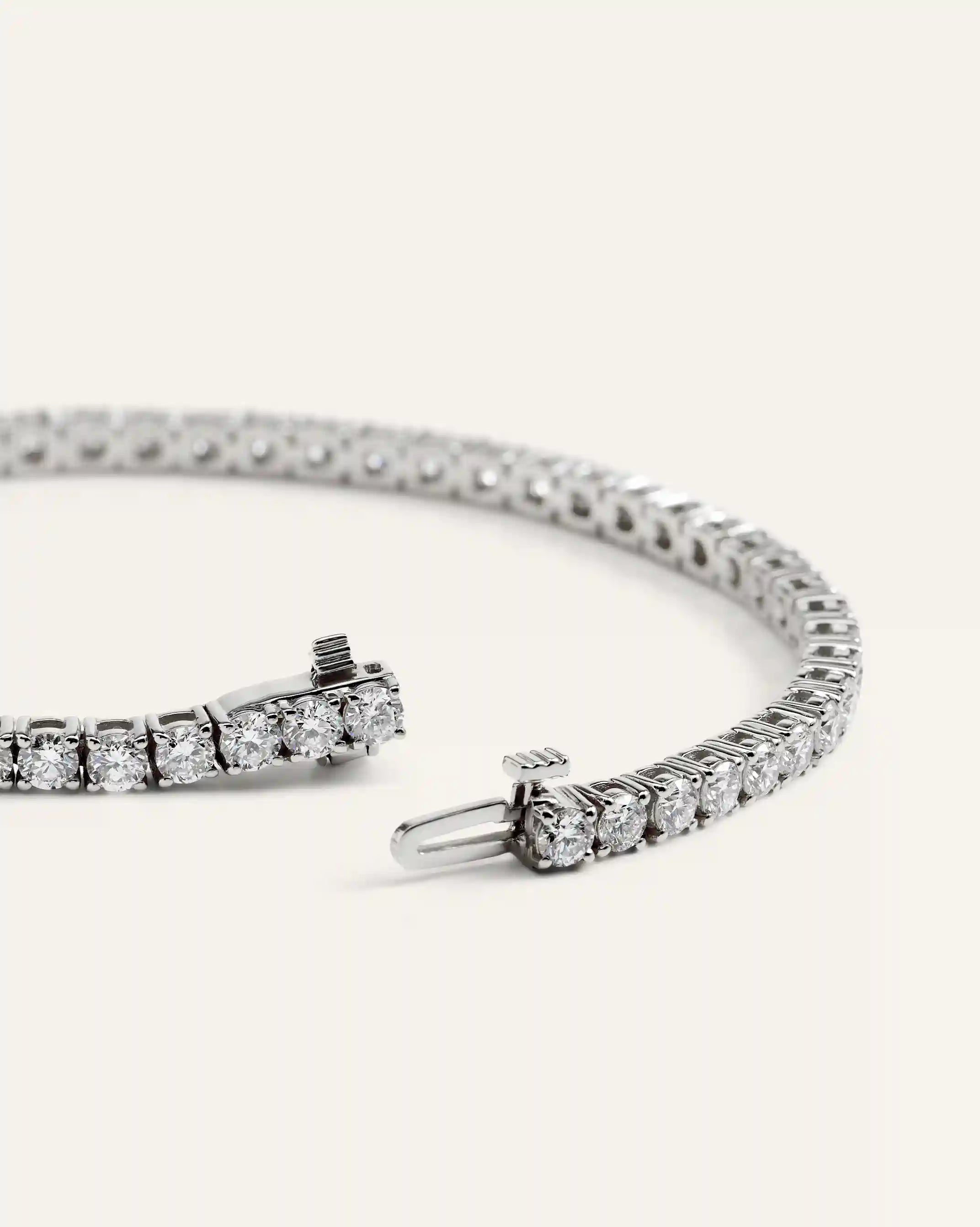 14K Gold Lab Grown Diamond Tennis Bracelet - 5ctw