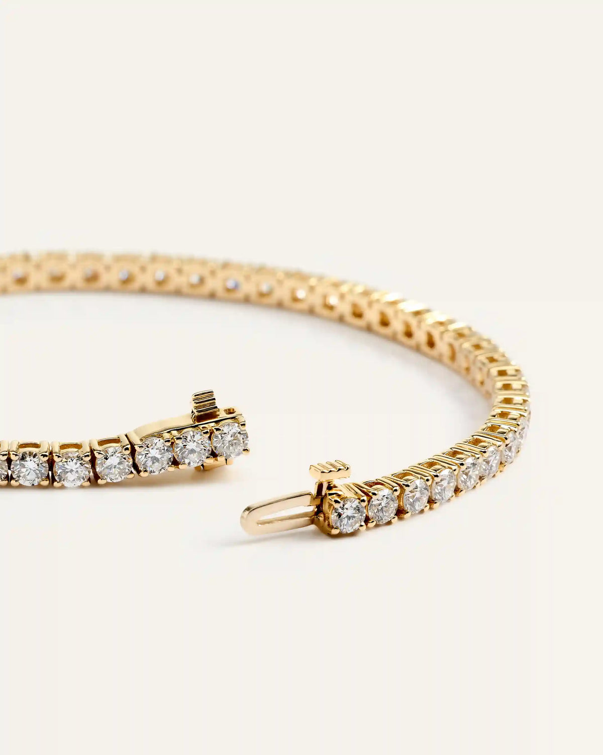 14K Gold Lab Grown Diamond Tennis Bracelet - 5ctw