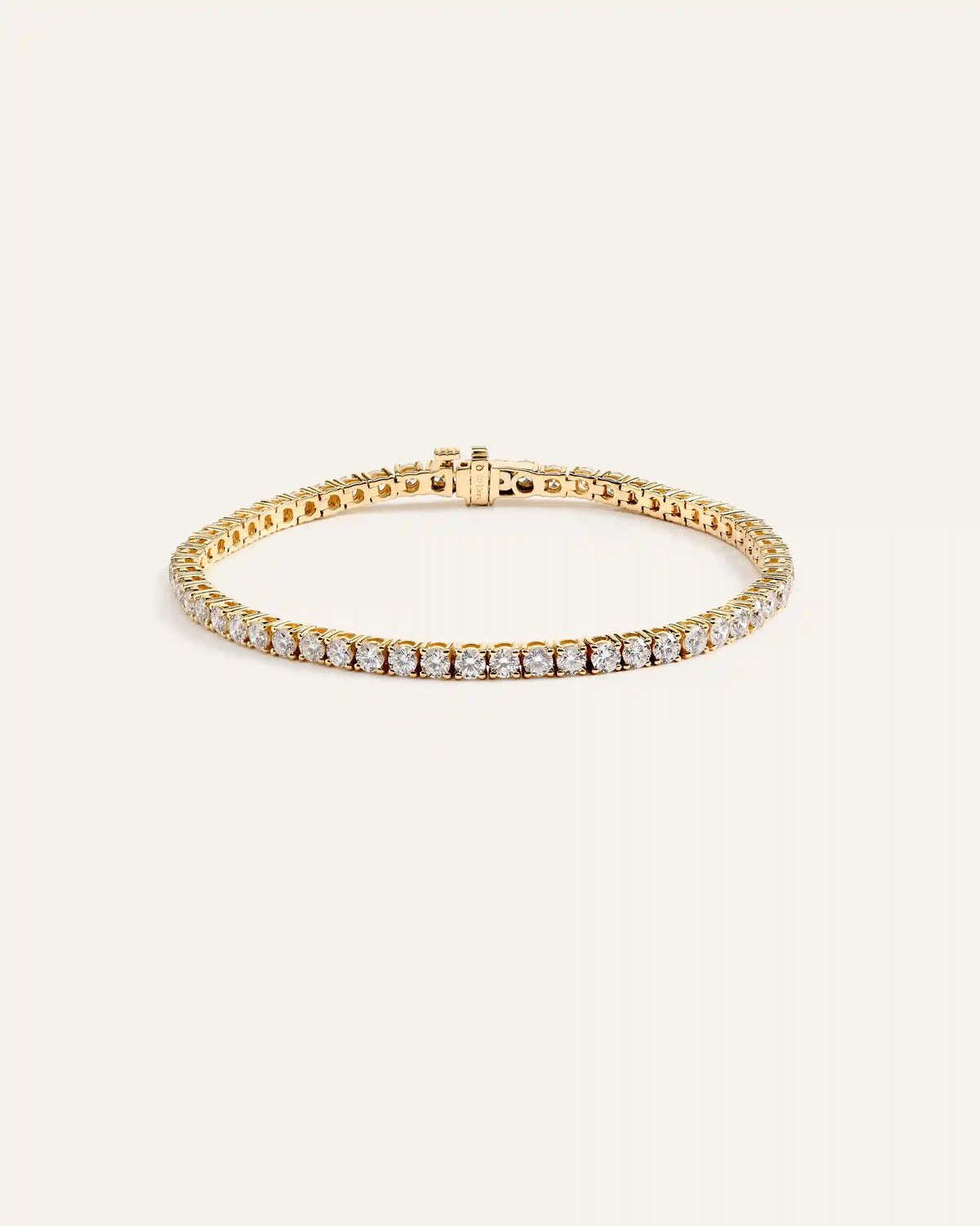 14K Gold Lab Grown Diamond Tennis Bracelet - 5ctw