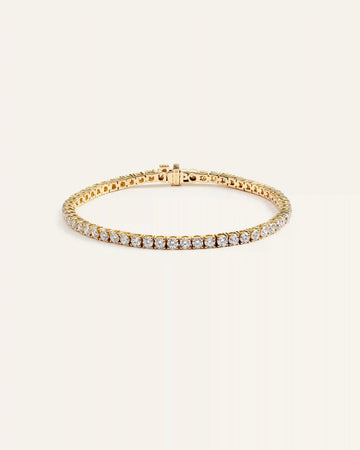 14K Gold Lab Grown Diamond Tennis Bracelet - 5ctw