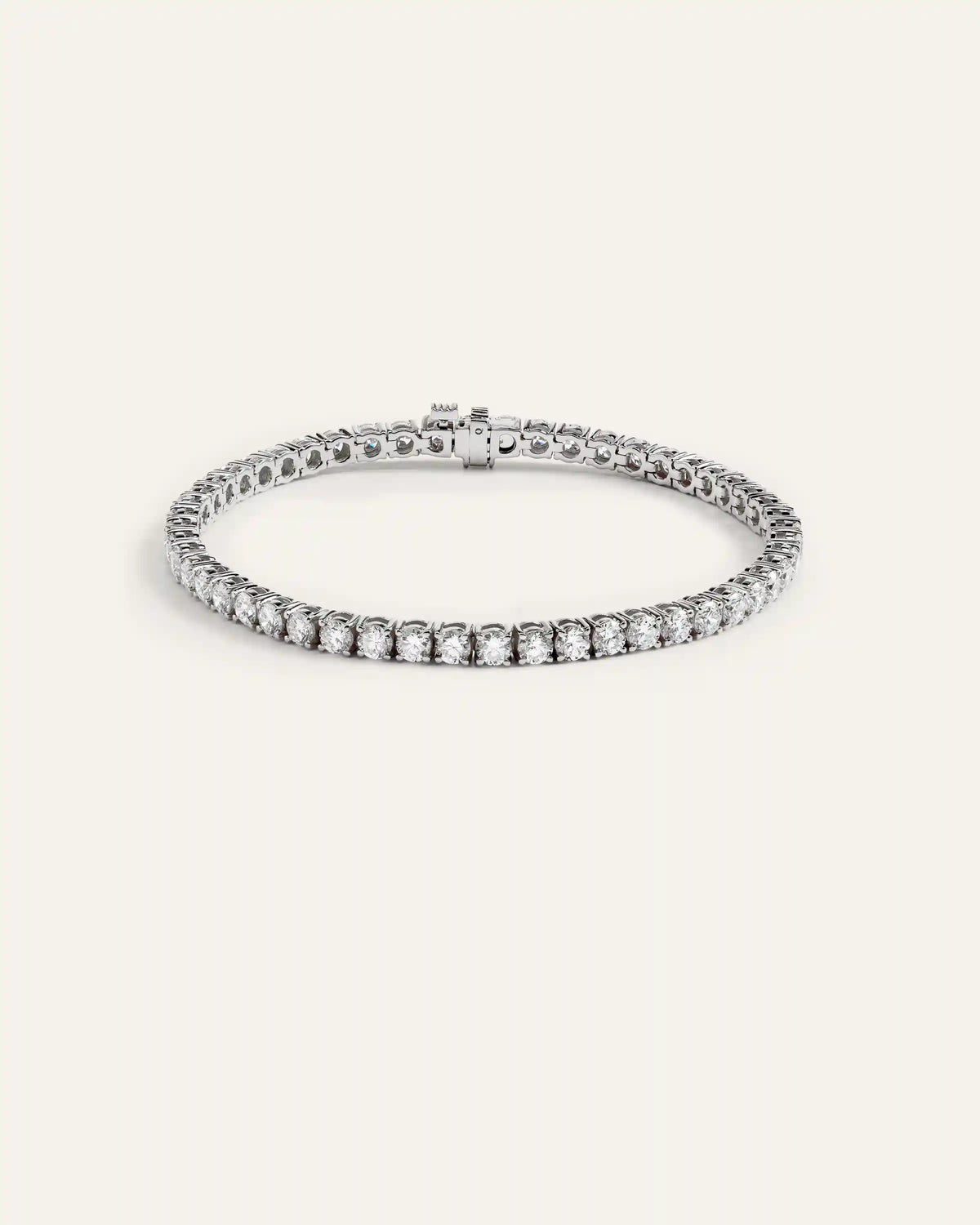 14K Gold Lab Grown Diamond Tennis Bracelet - 7ctw