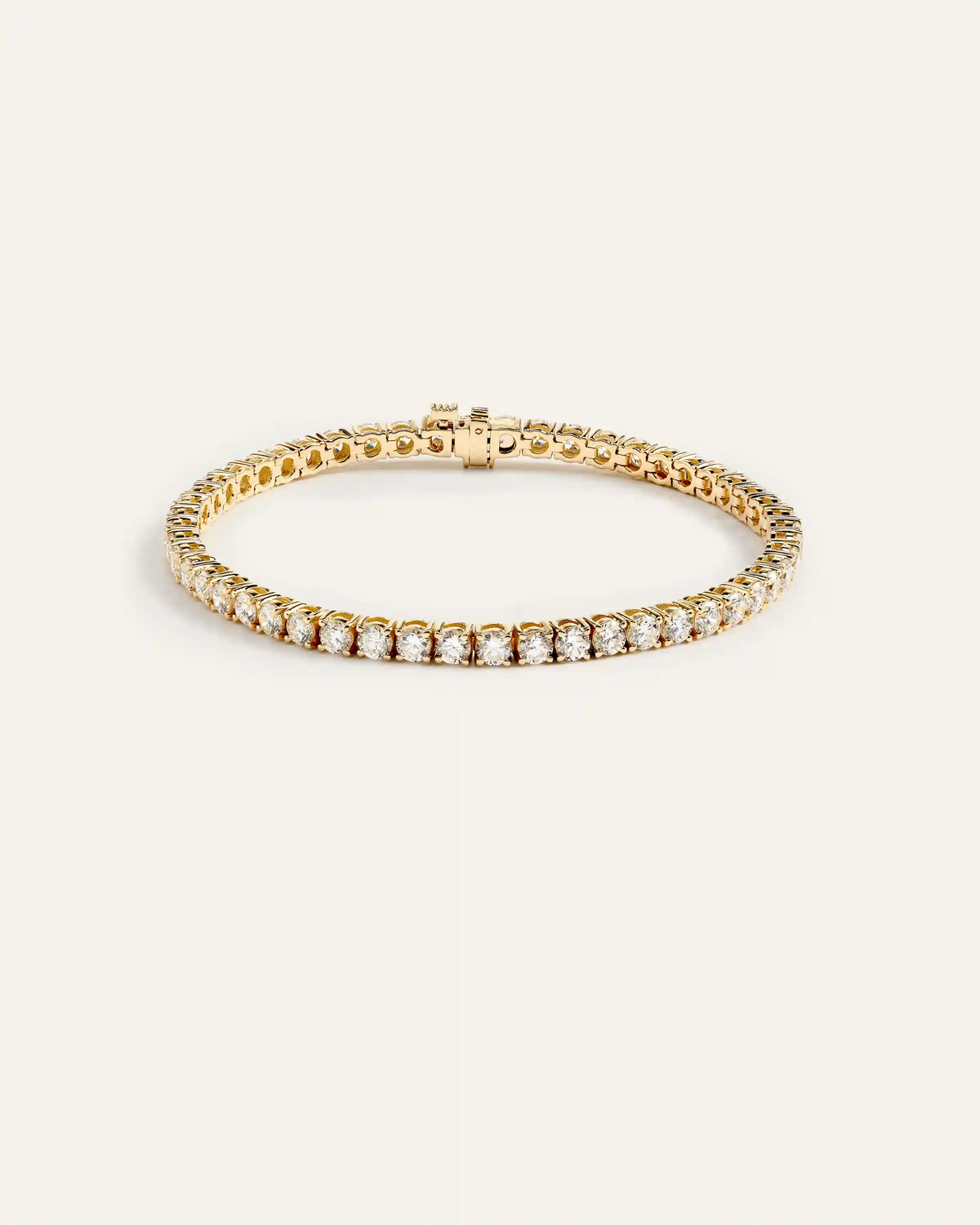 14K Gold Lab Grown Diamond Tennis Bracelet - 7ctw