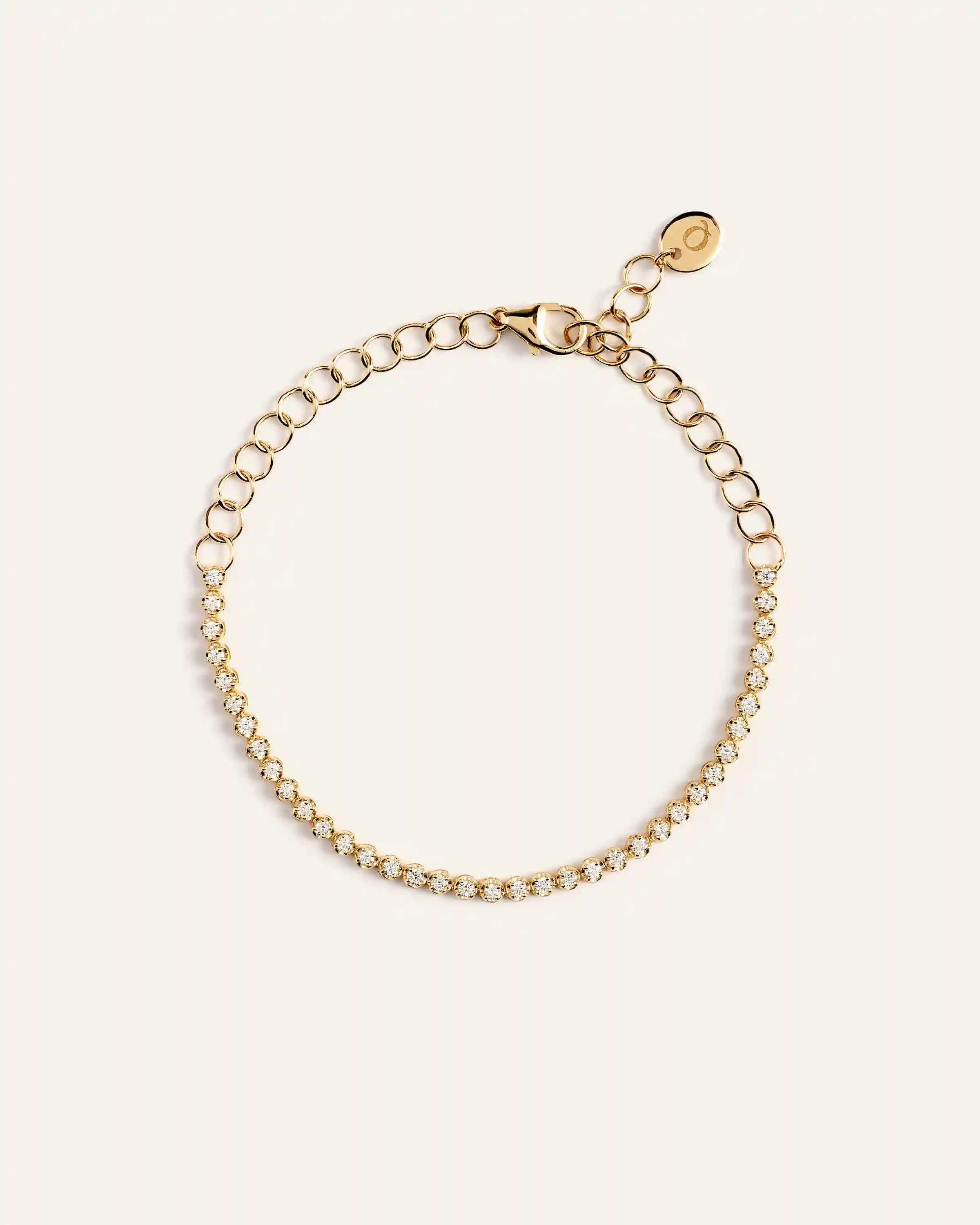 14K Gold Diamond Petite Tennis Bracelet - 0.50ctw