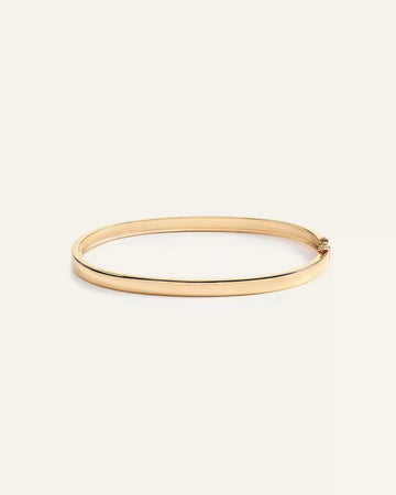 14K Gold Bold Bangle
