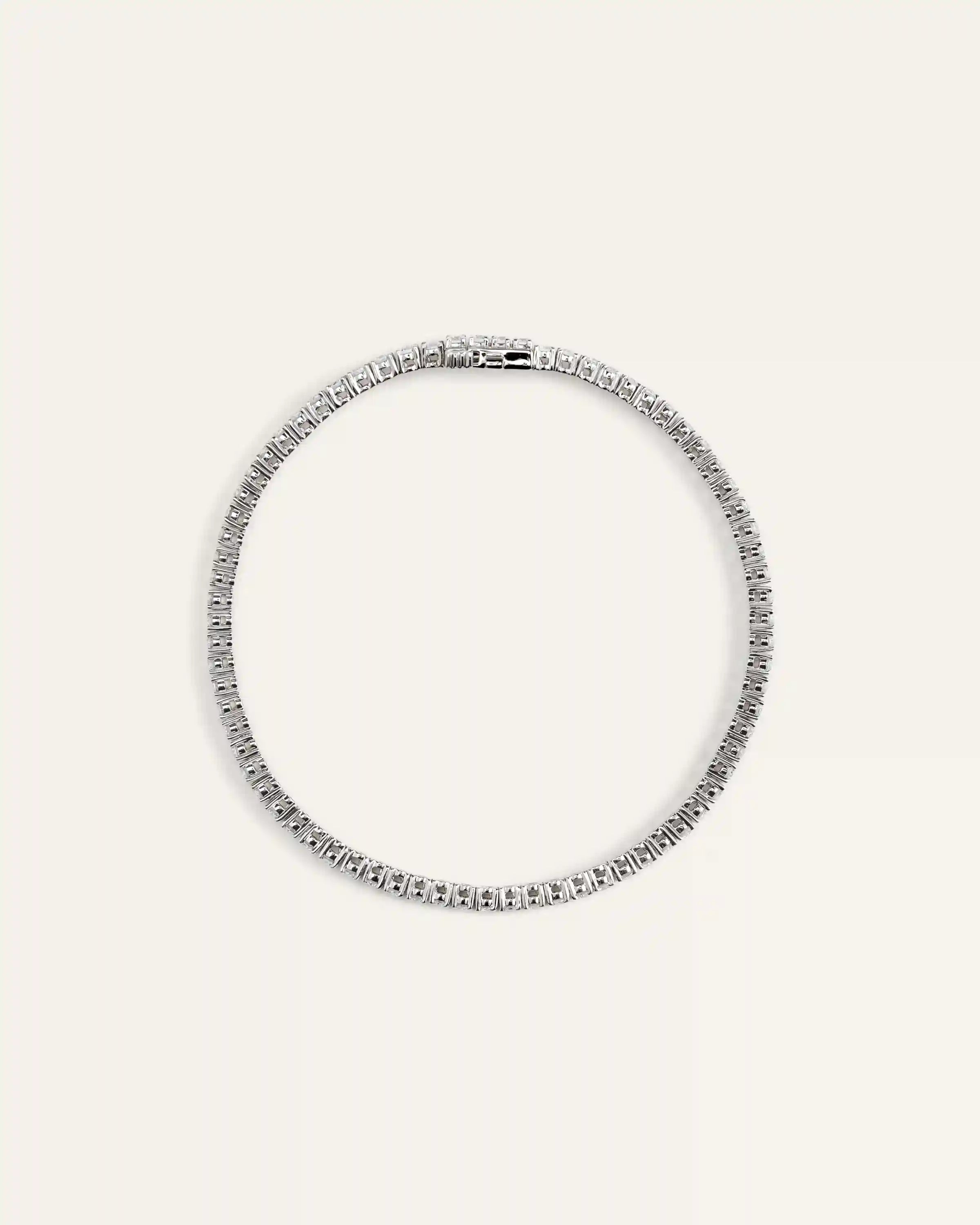 14K Gold Lab Grown Diamond Tennis Bracelet - 3ctw