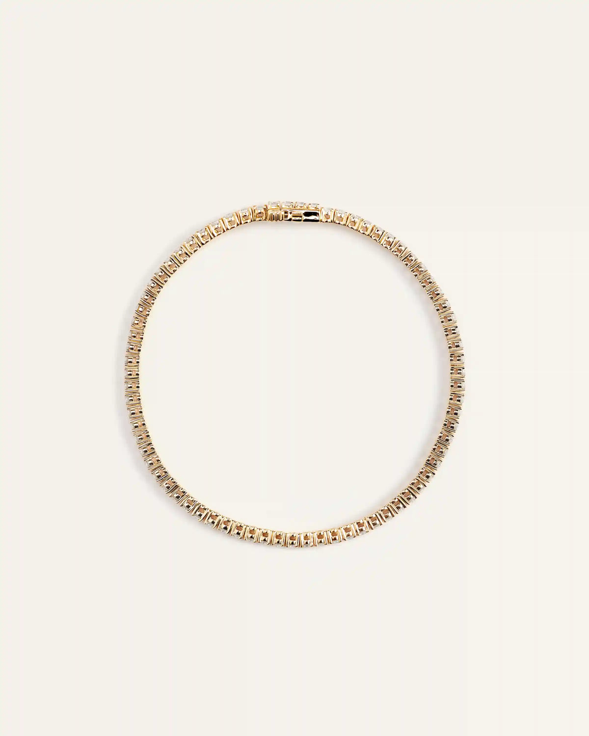 14K Gold Lab Grown Diamond Tennis Bracelet - 3ctw