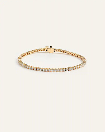 14K Gold Lab Grown Diamond Tennis Bracelet - 3ctw