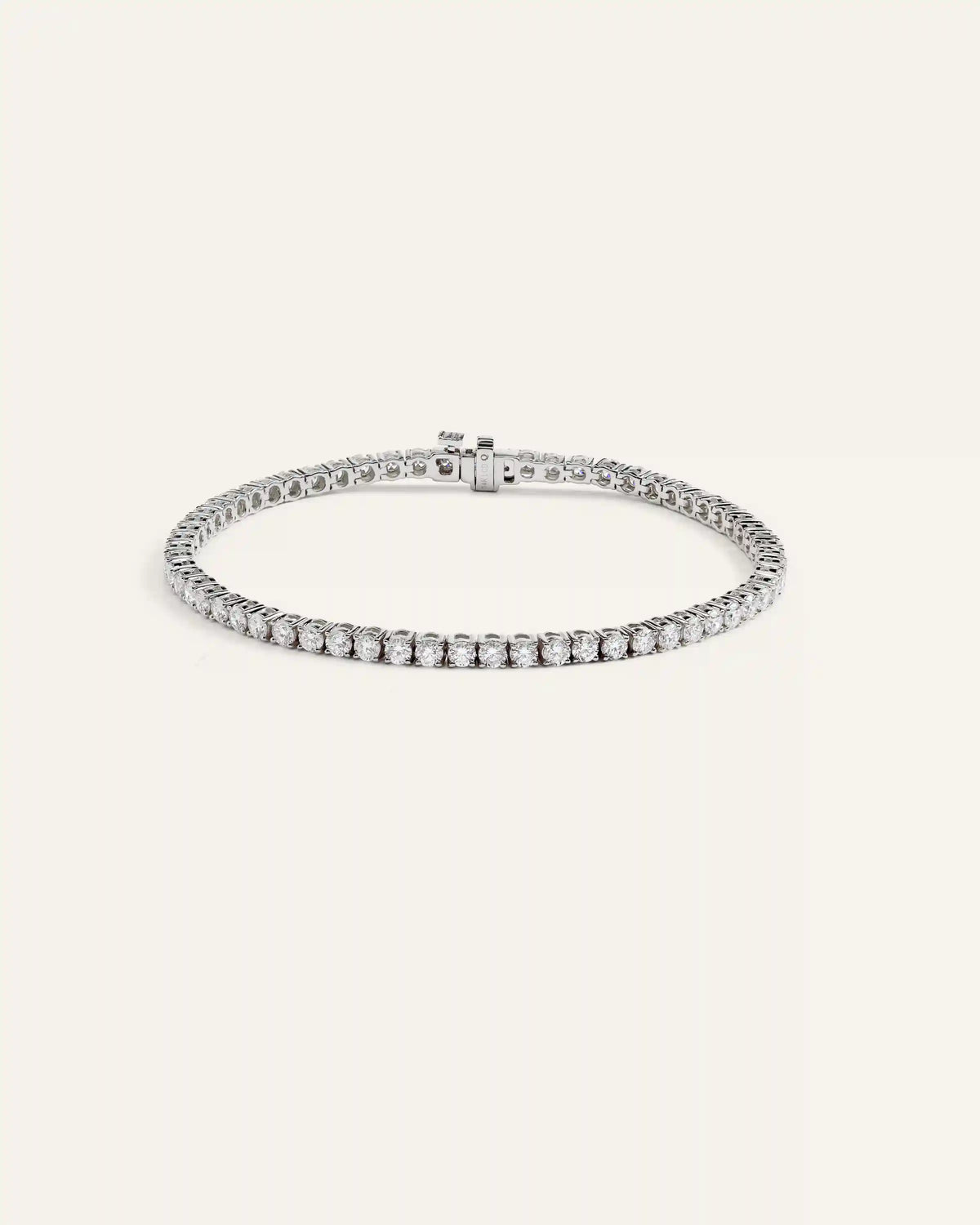14K Gold Natural Diamond Tennis Bracelet - 4ctw