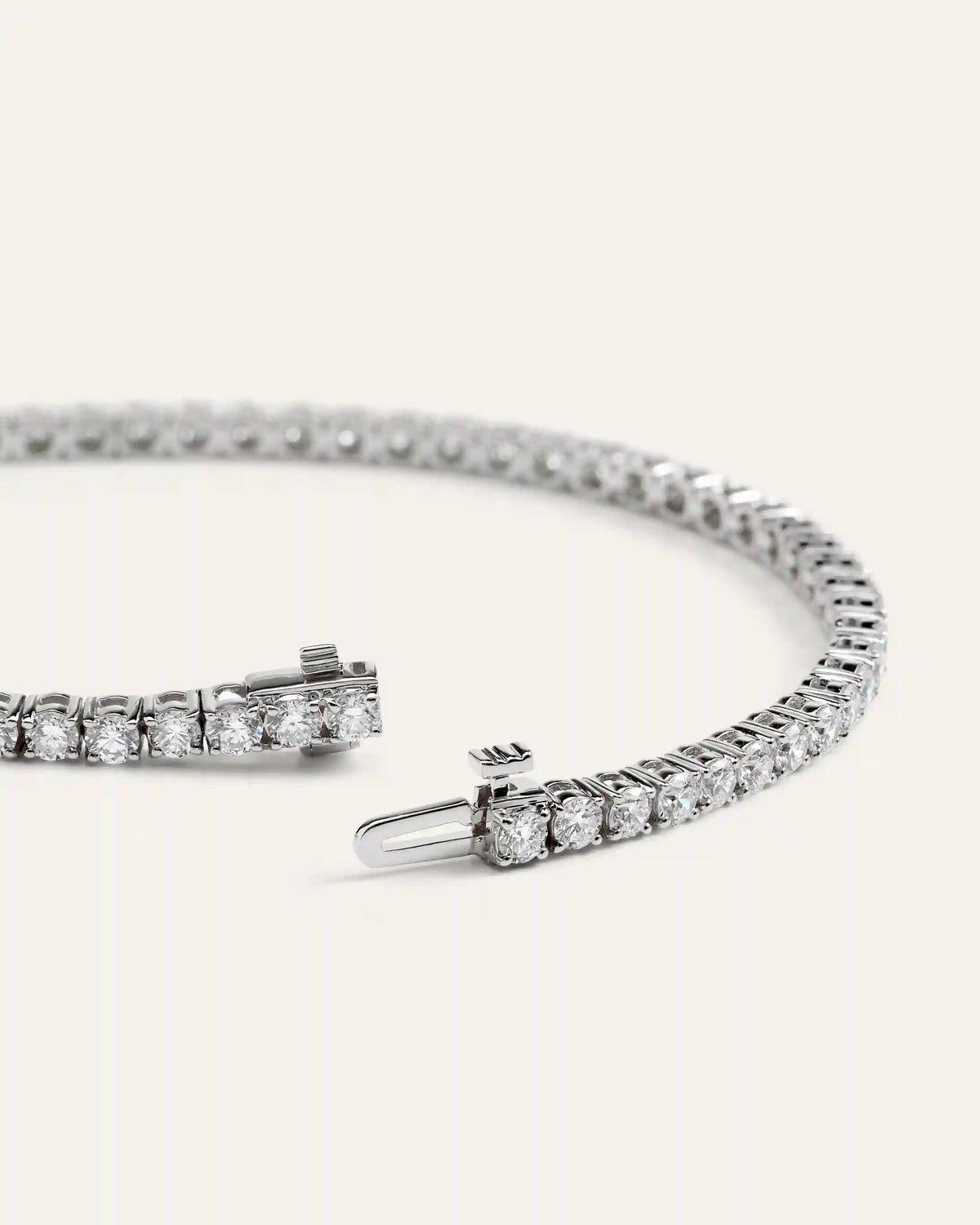 14K Gold Natural Diamond Tennis Bracelet - 4ctw