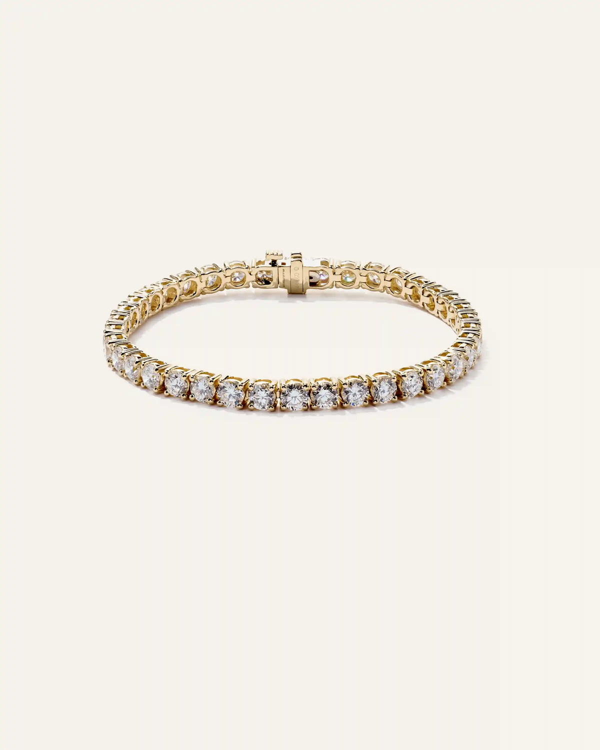 14K Gold Lab Grown Diamond Tennis Bracelet - 10ctw