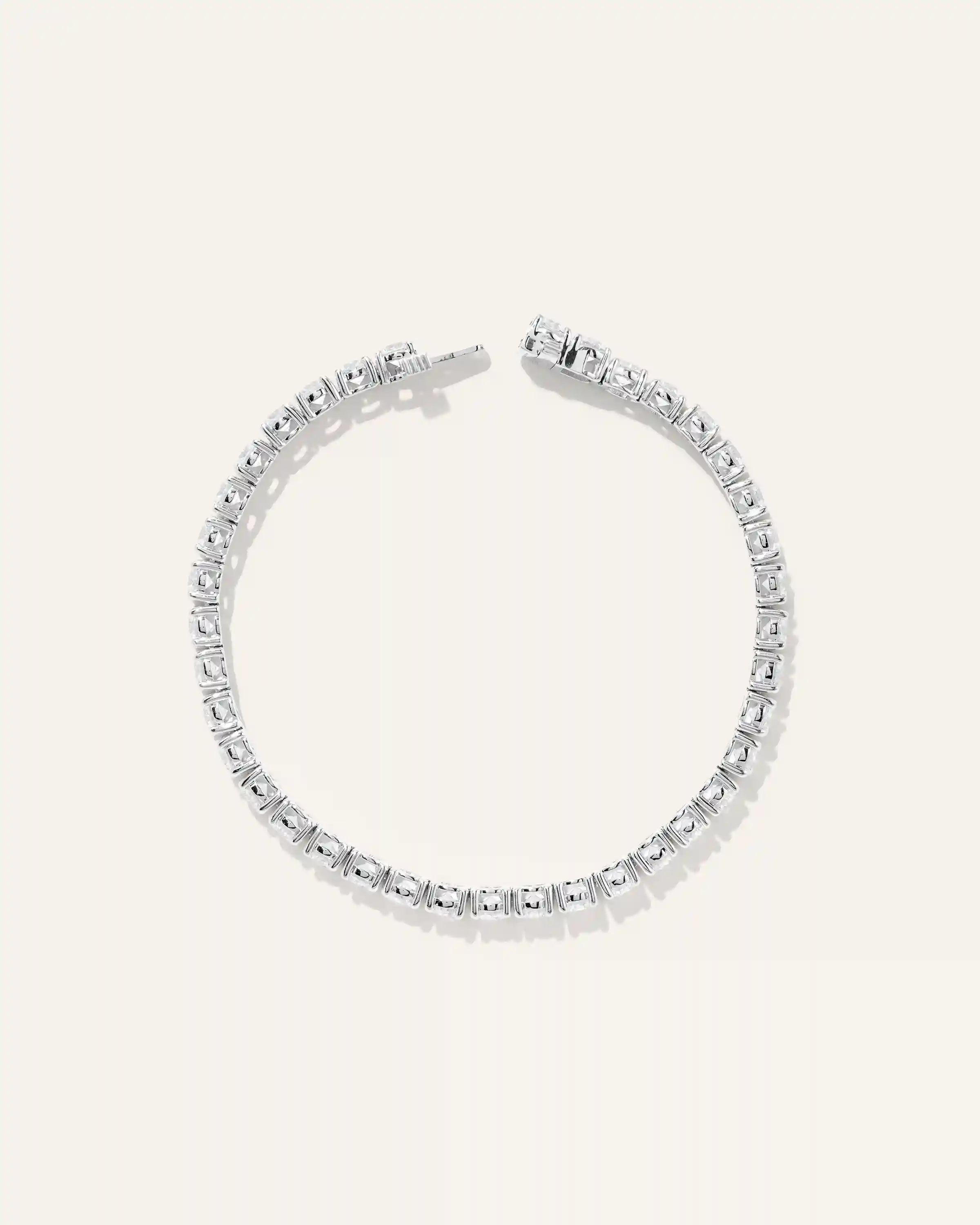 14K Gold Lab Grown Diamond Tennis Bracelet - 10ctw