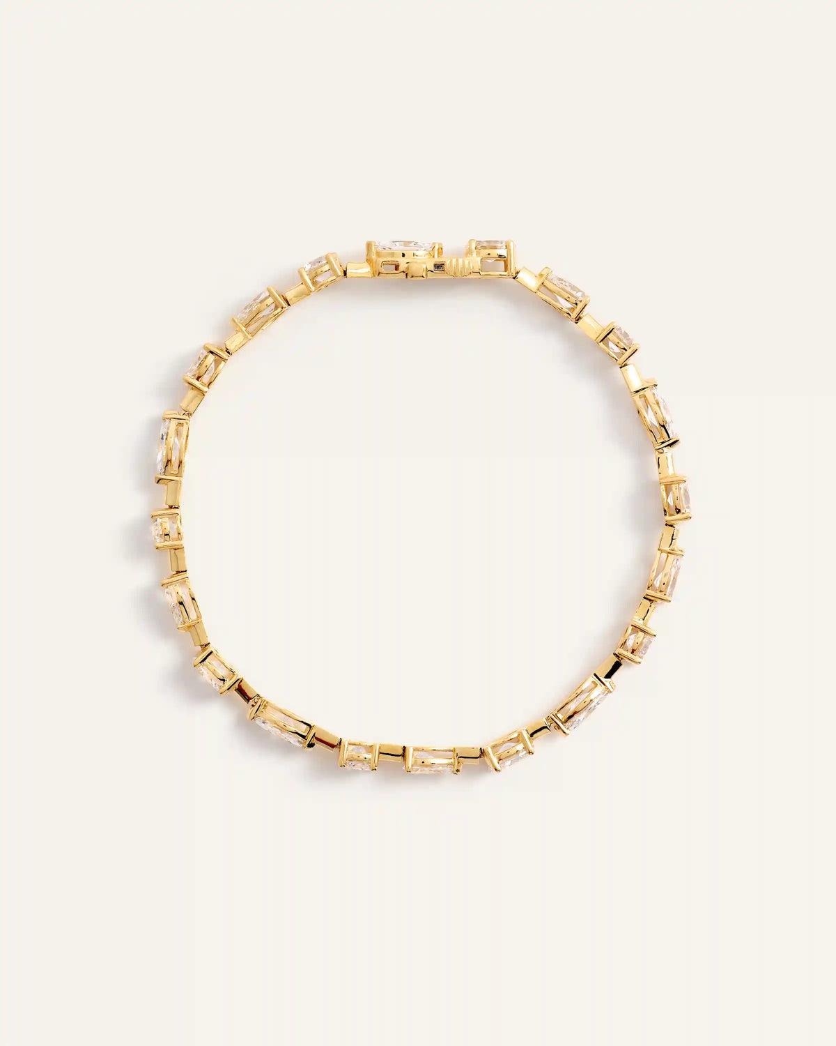 14K Gold Lab Grown Diamond Mixed Shape Tennis Bracelet