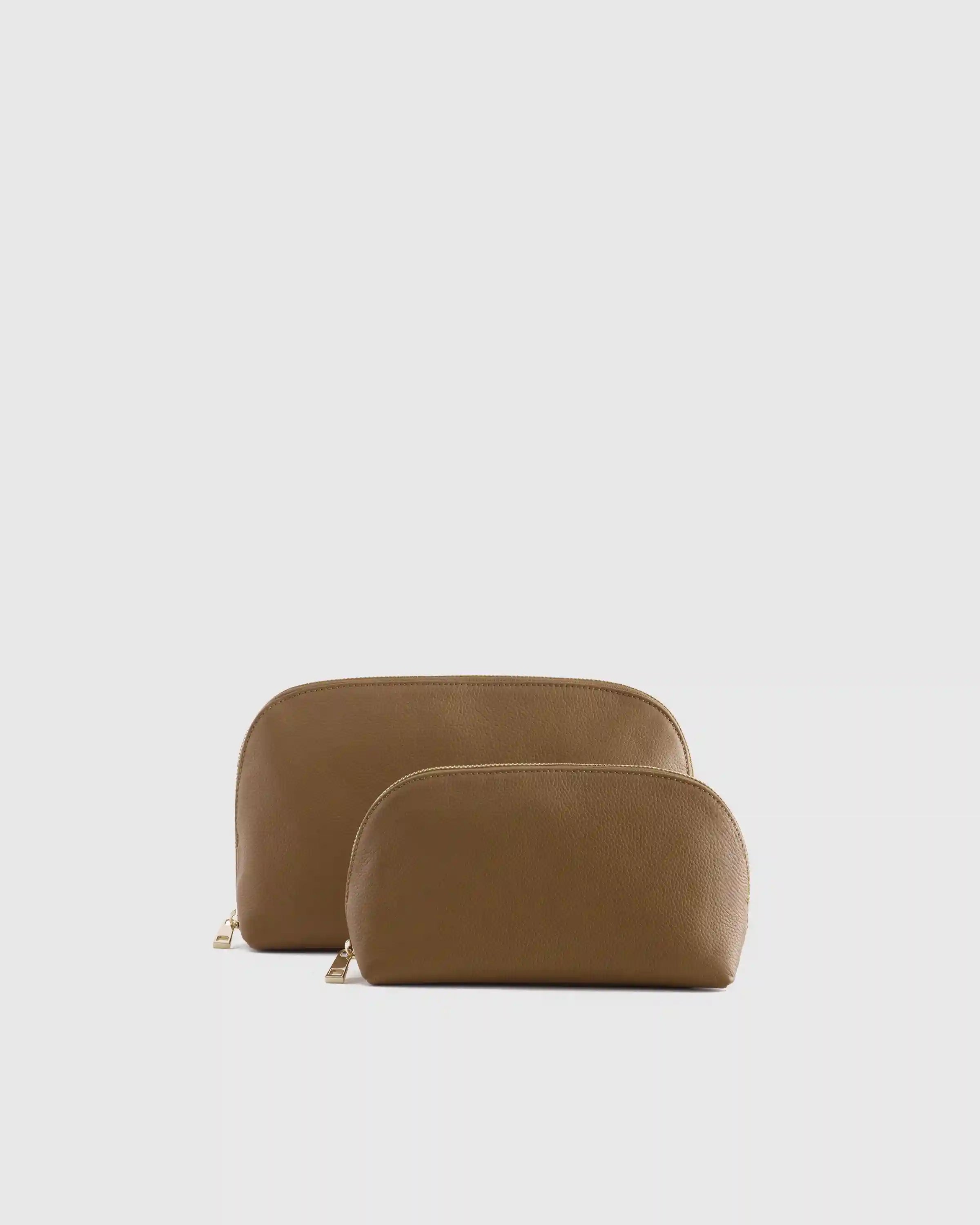 Italian Leather Pouch Travel Set