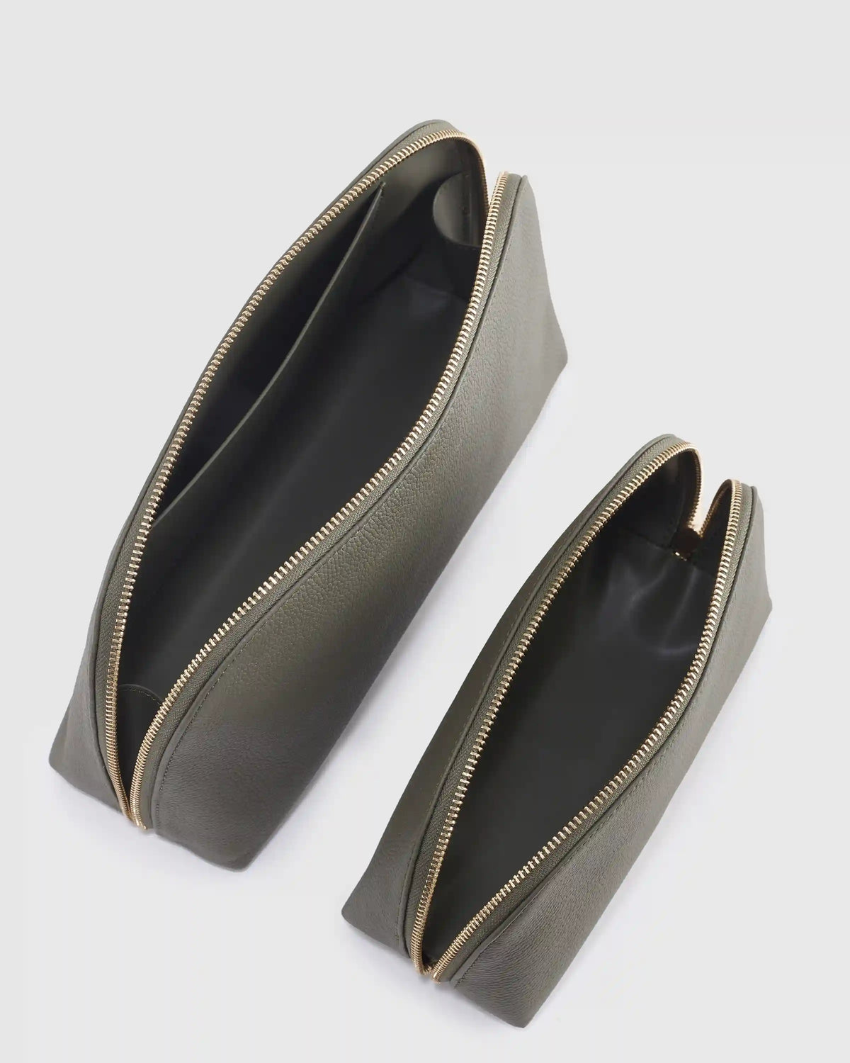 Italian Leather Pouch Travel Set