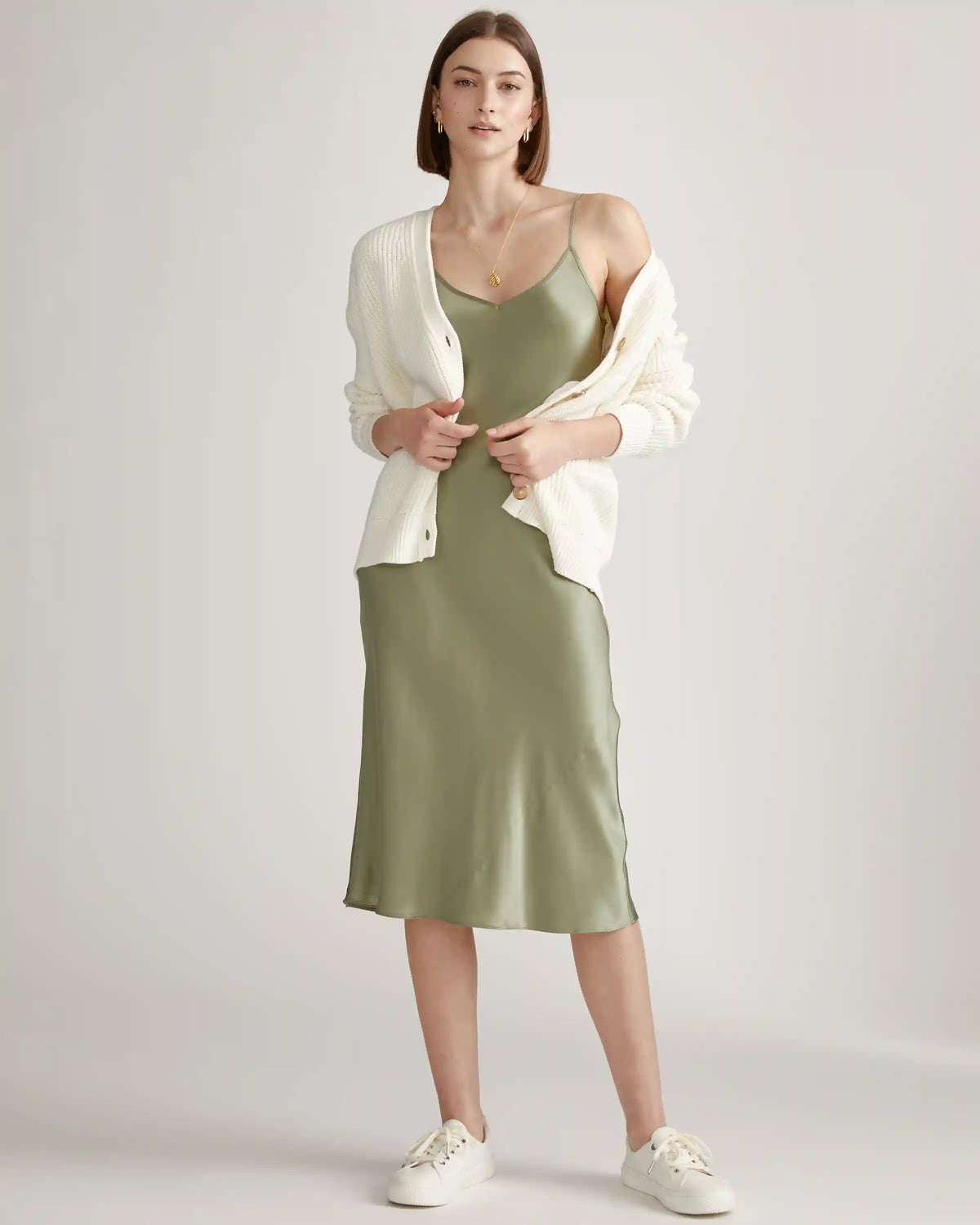 100% Washable Silk Slip Dress