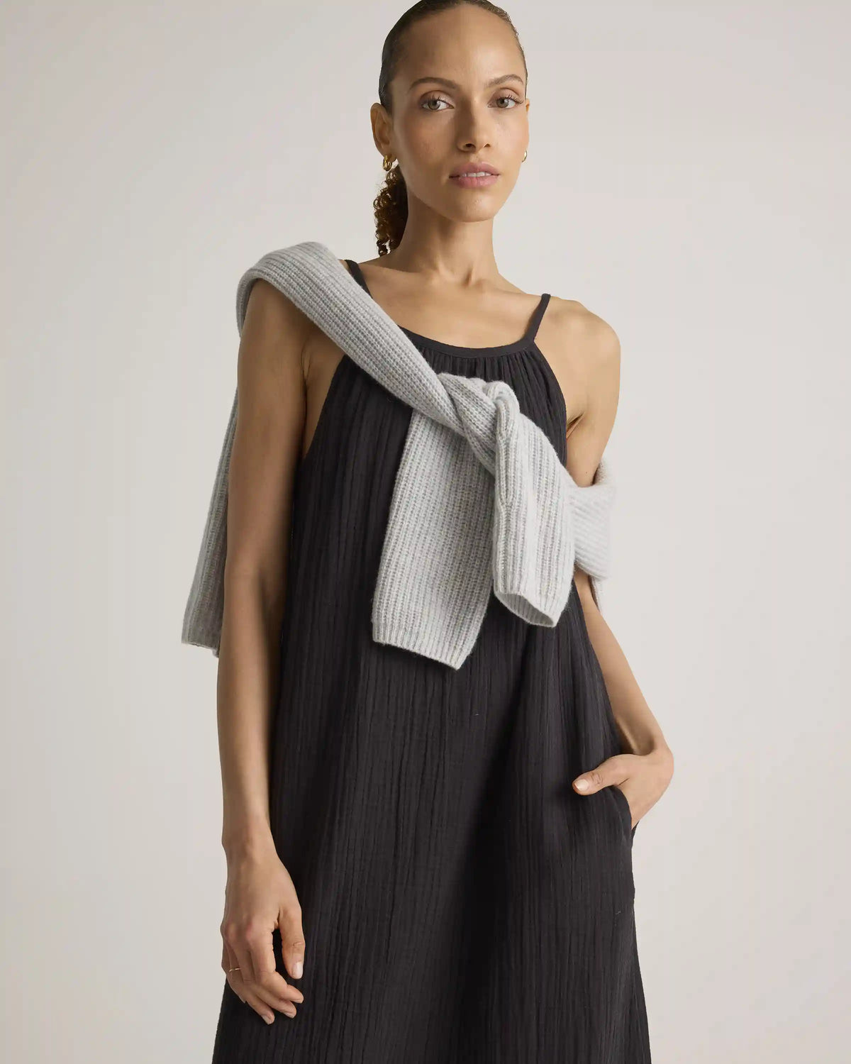 100% Organic Cotton Gauze Sleeveless Maxi Dress