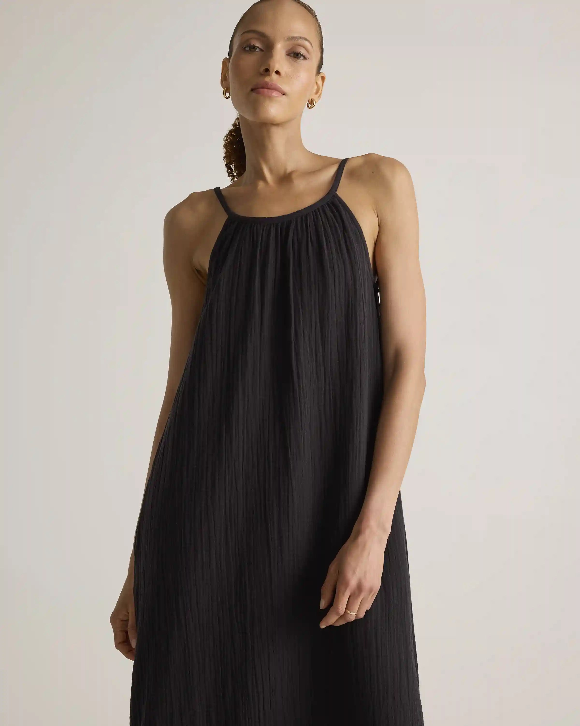 100% Organic Cotton Gauze Sleeveless Maxi Dress