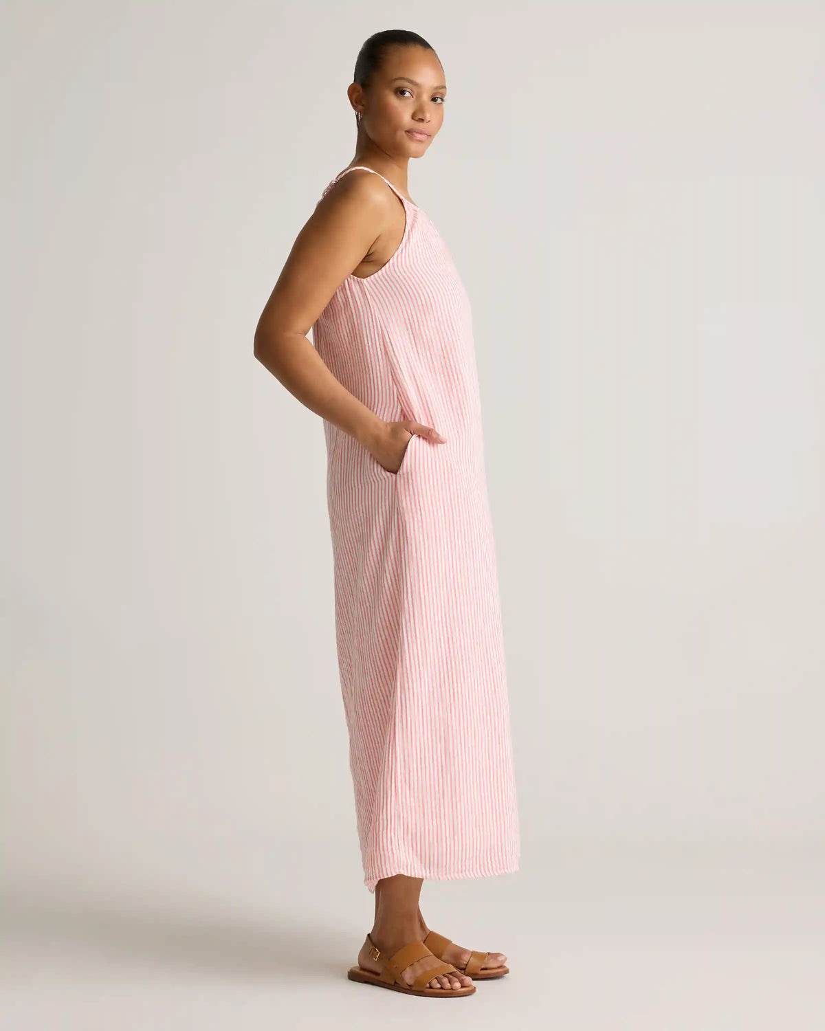 100% Organic Cotton Gauze Sleeveless Maxi Dress