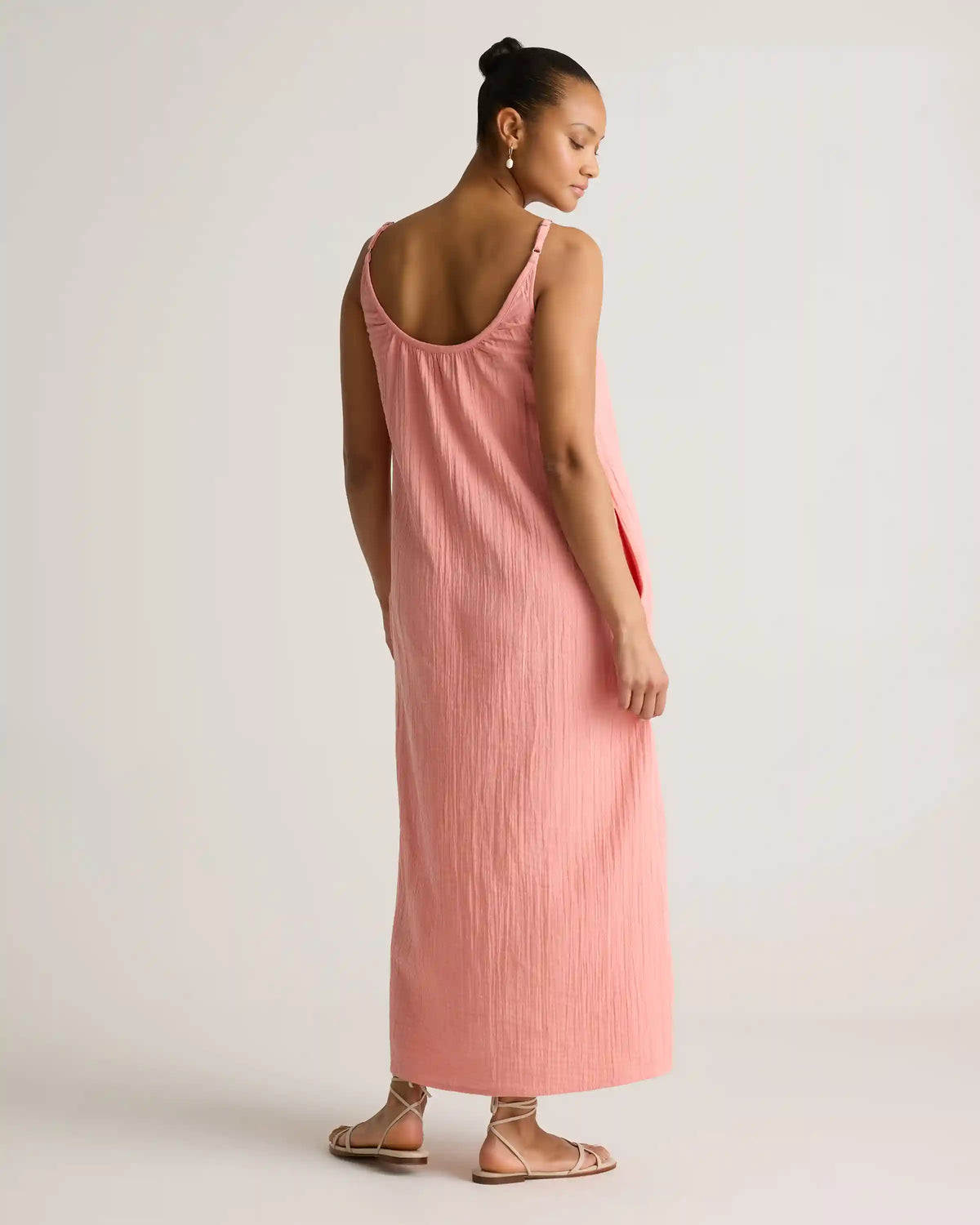 100% Organic Cotton Gauze Sleeveless Maxi Dress