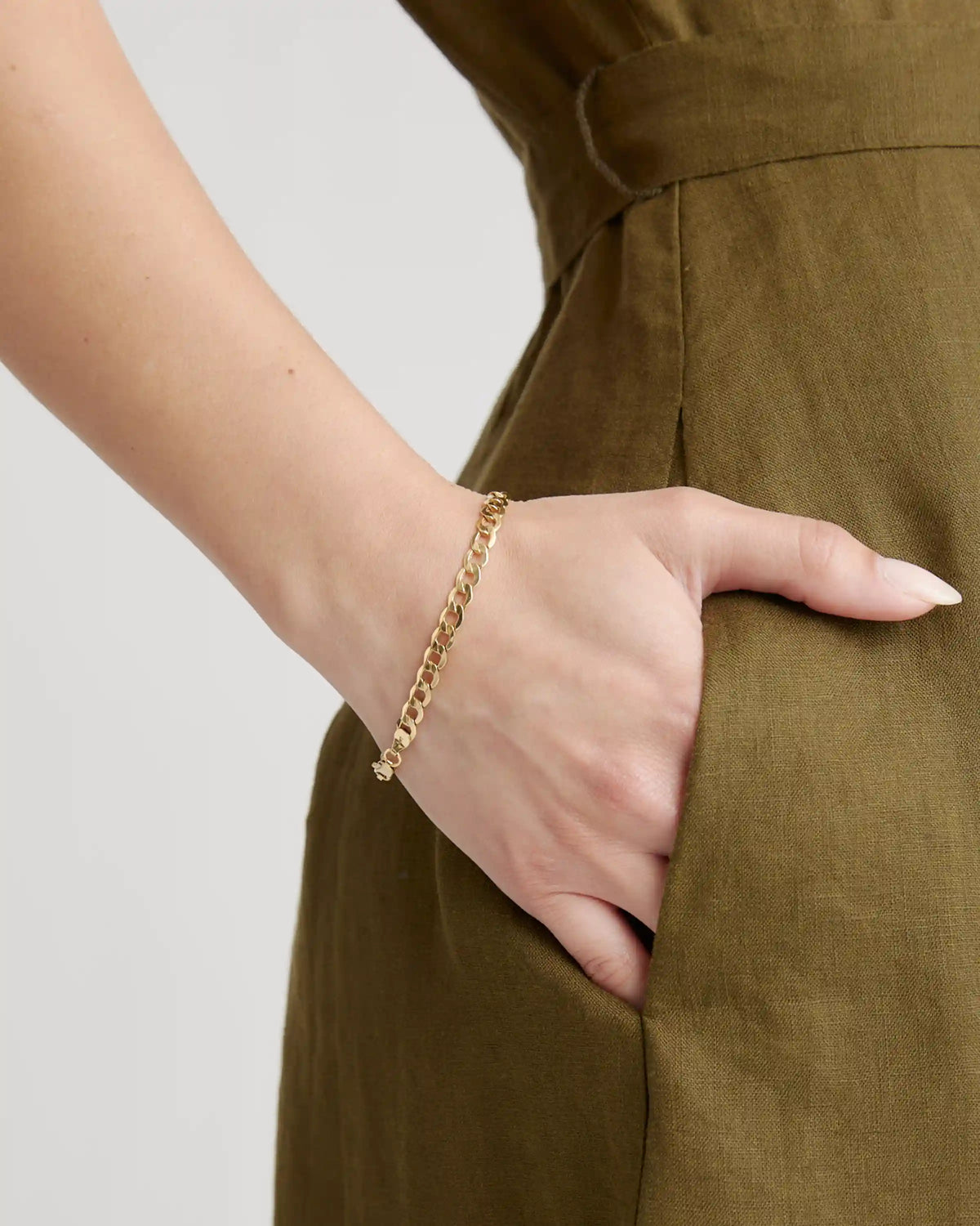 100% European Linen Button Front Dress