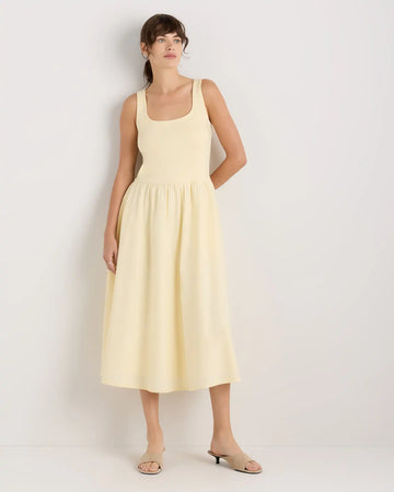 Cotton Mixed Media Tank Dress
