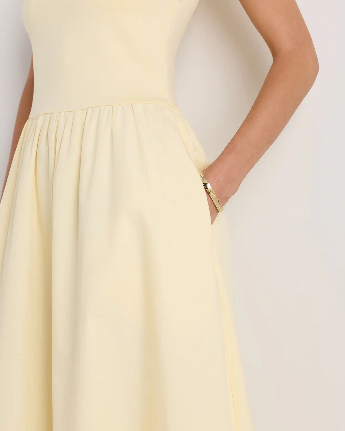 Cotton Mixed Media Tank Dress
