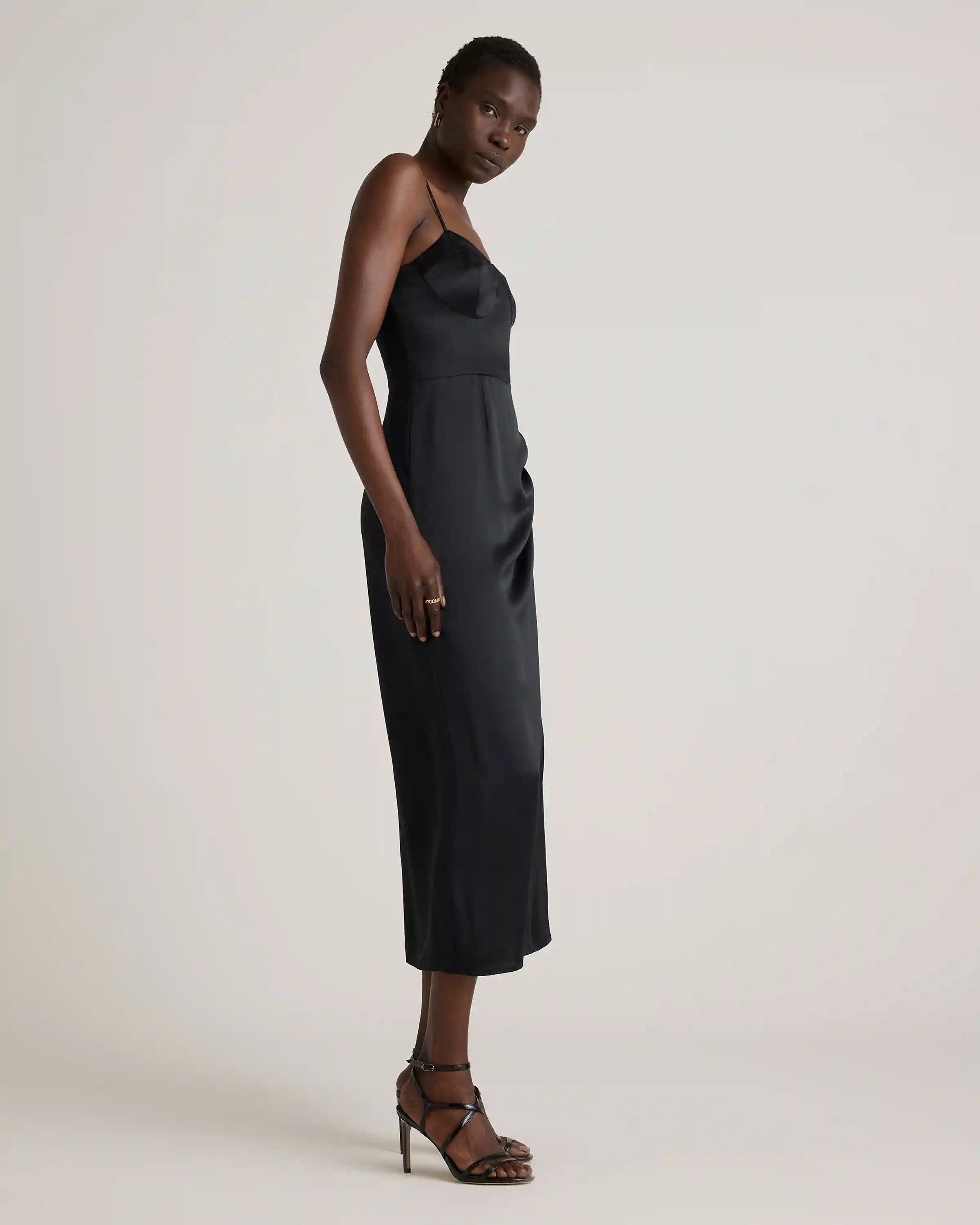 100% Washable Silk Sweetheart Dress