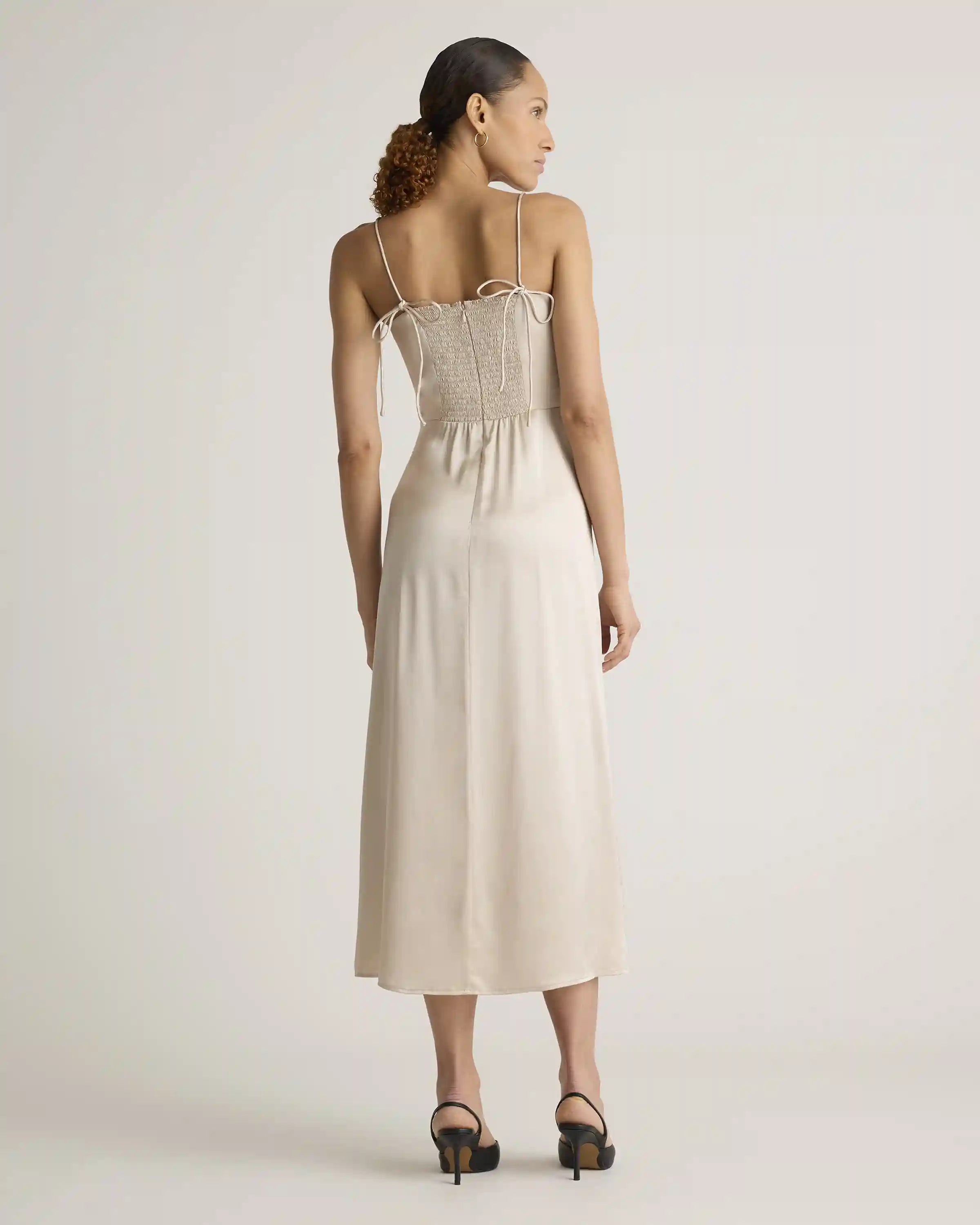 100% Washable Silk Sweetheart Dress