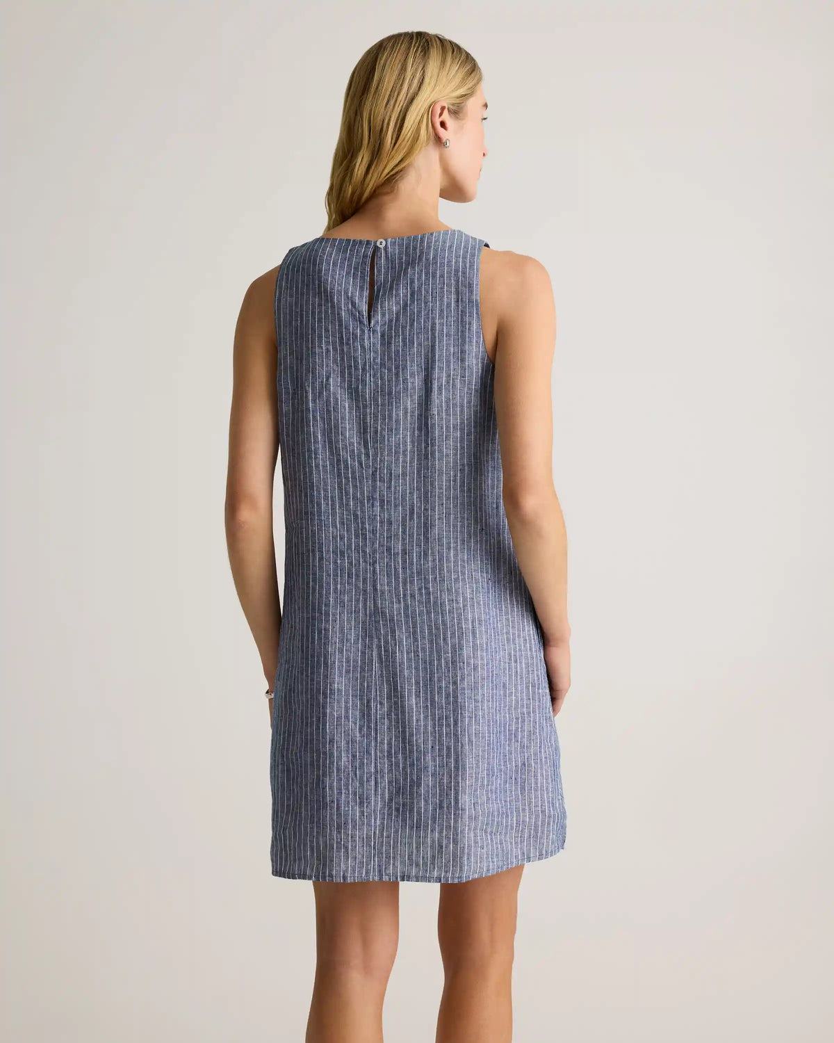100% European Linen Tank Mini Dress
