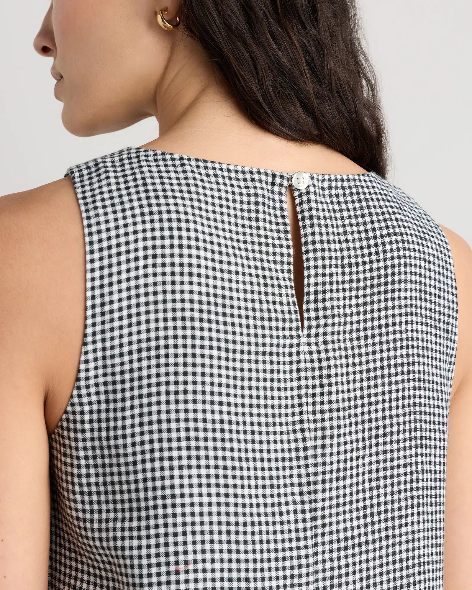 100% European Linen Tank Mini Dress