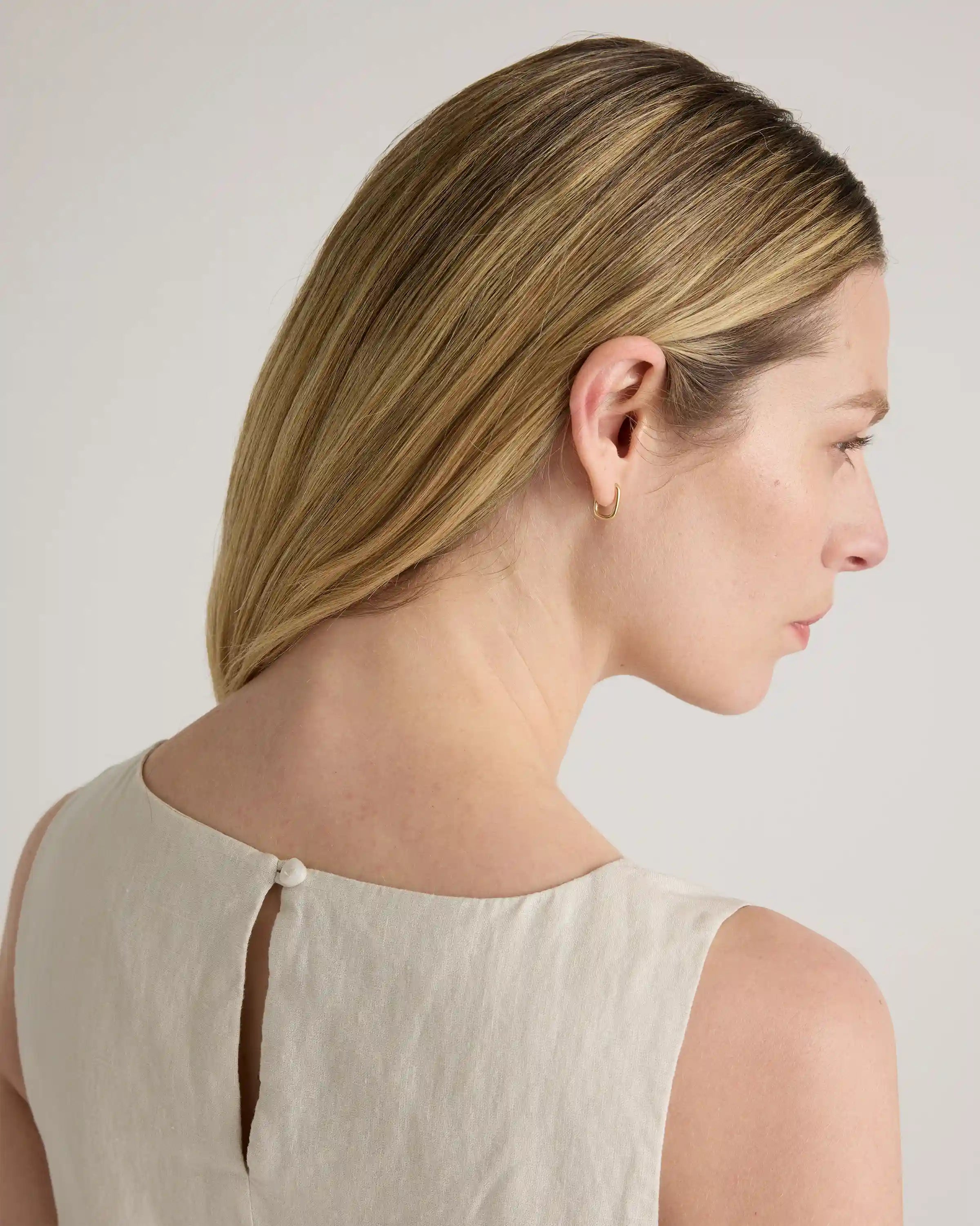 100% European Linen Tank Mini Dress