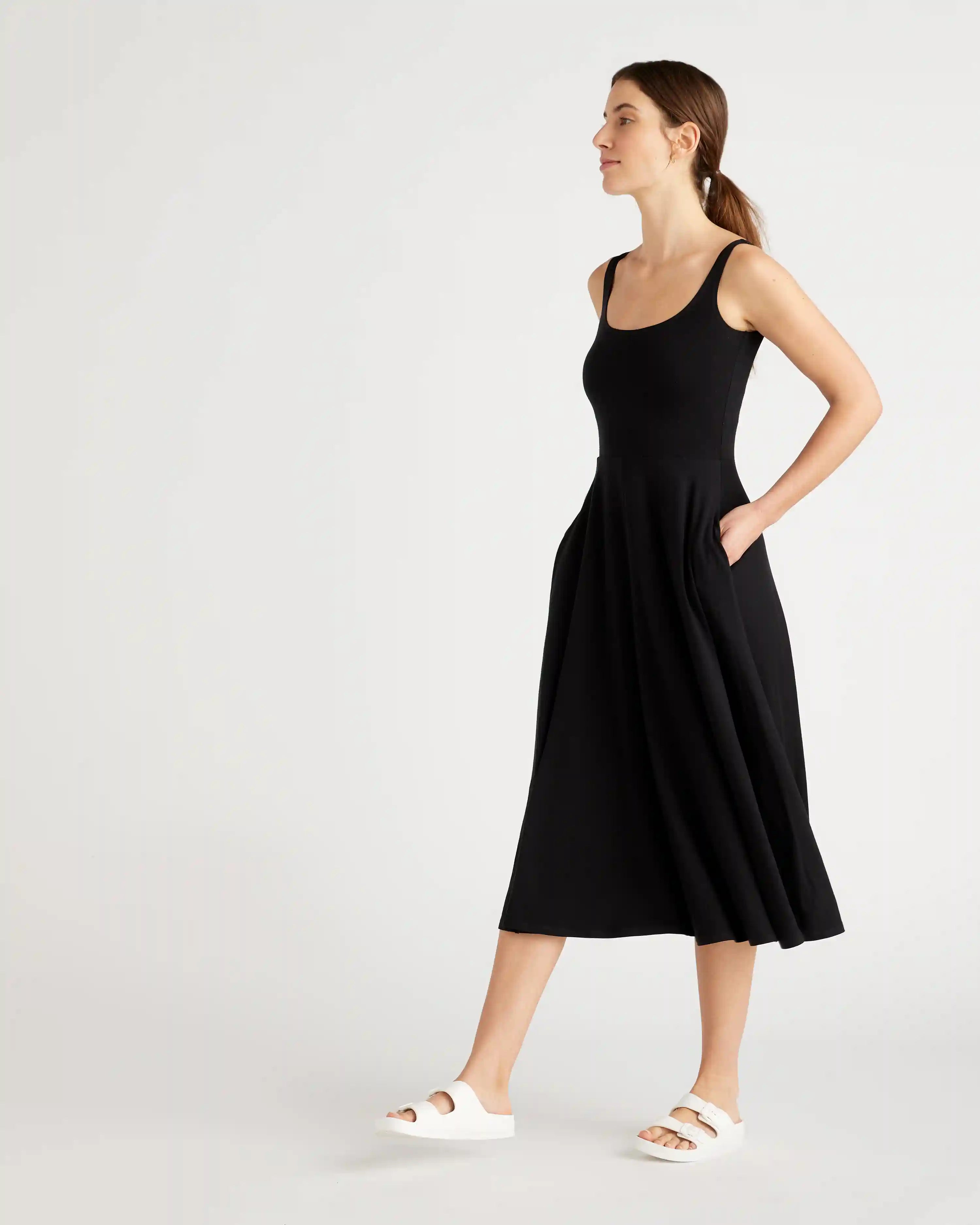 Tencel Jersey Fit & Flare Dress