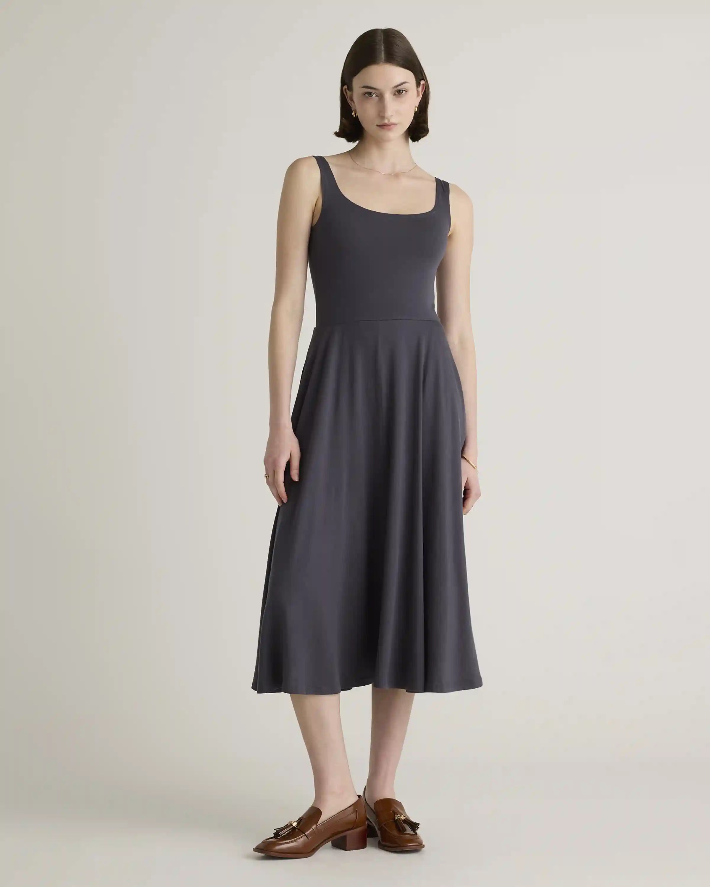 Tencel Jersey Fit & Flare Dress