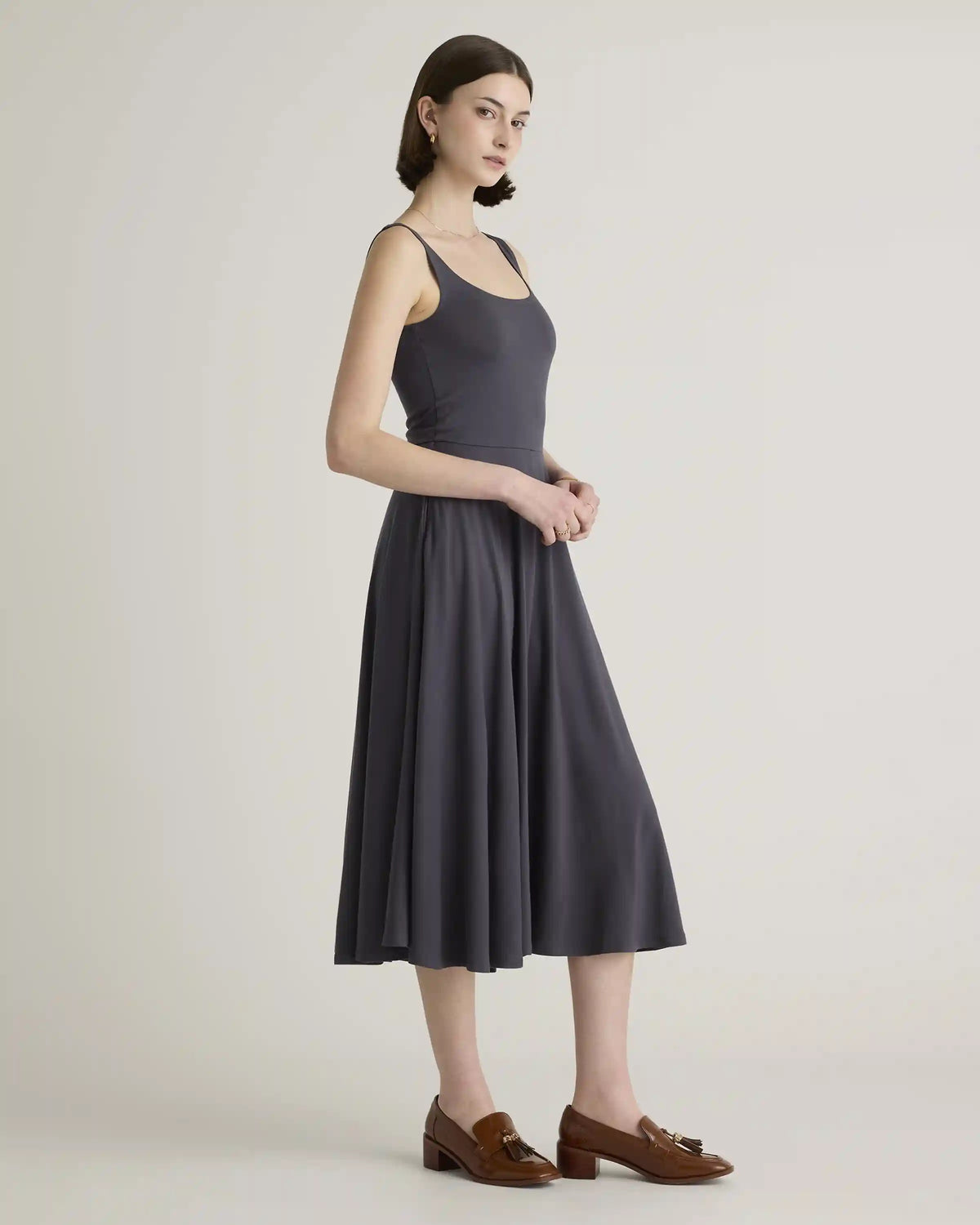 Tencel Jersey Fit & Flare Dress