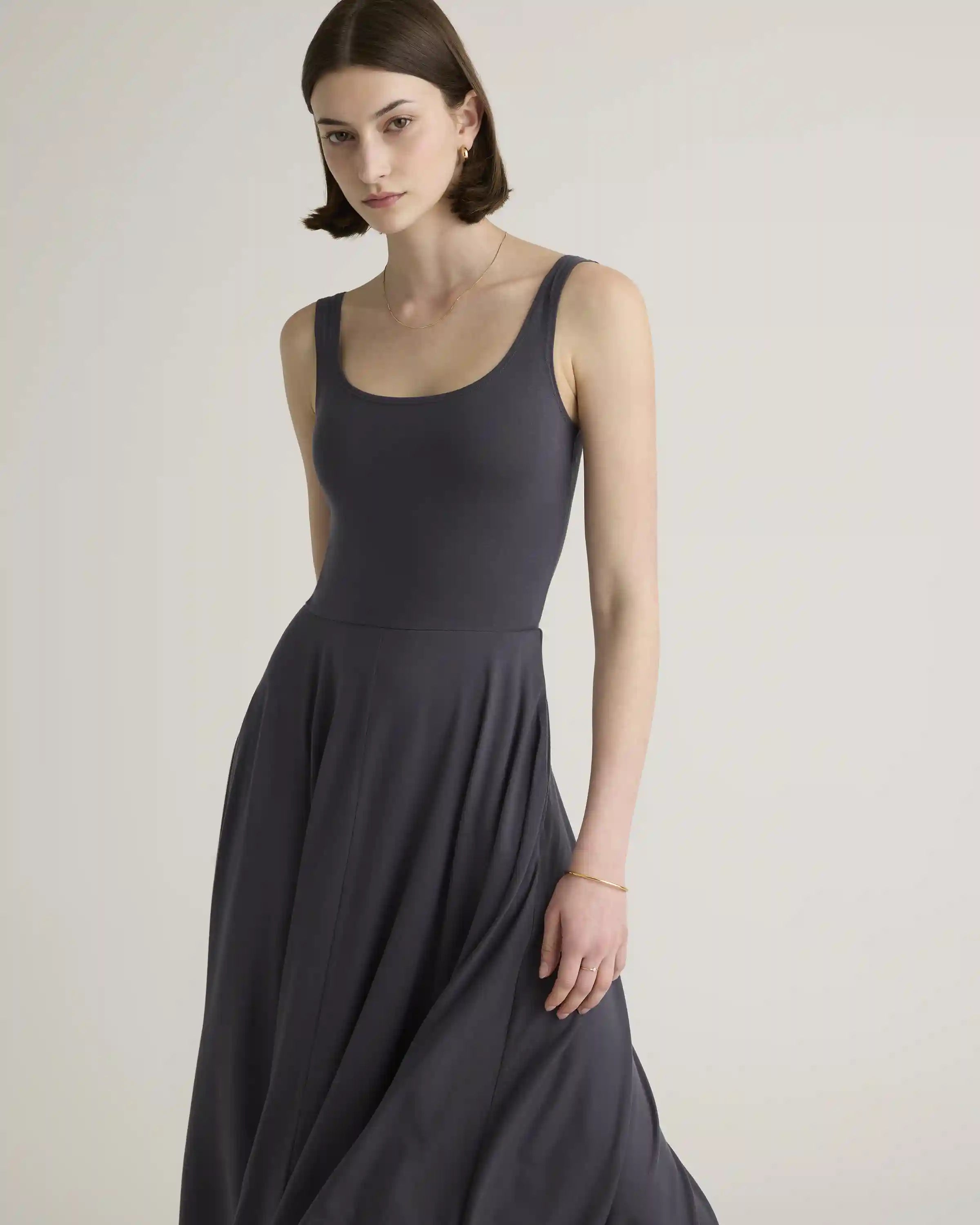 Tencel Jersey Fit & Flare Dress