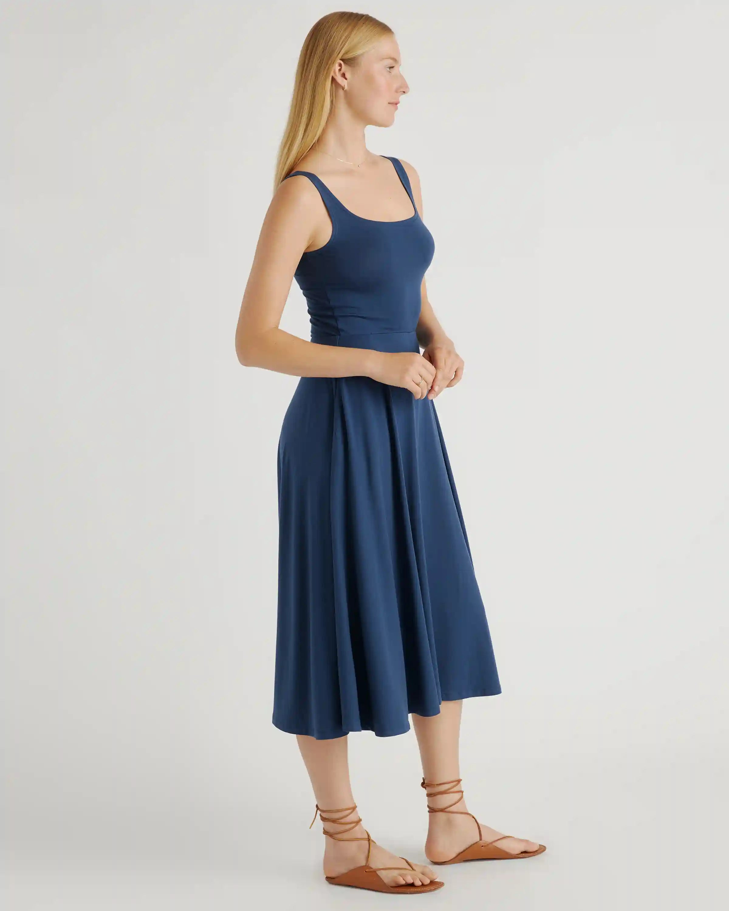 Tencel Jersey Fit & Flare Dress