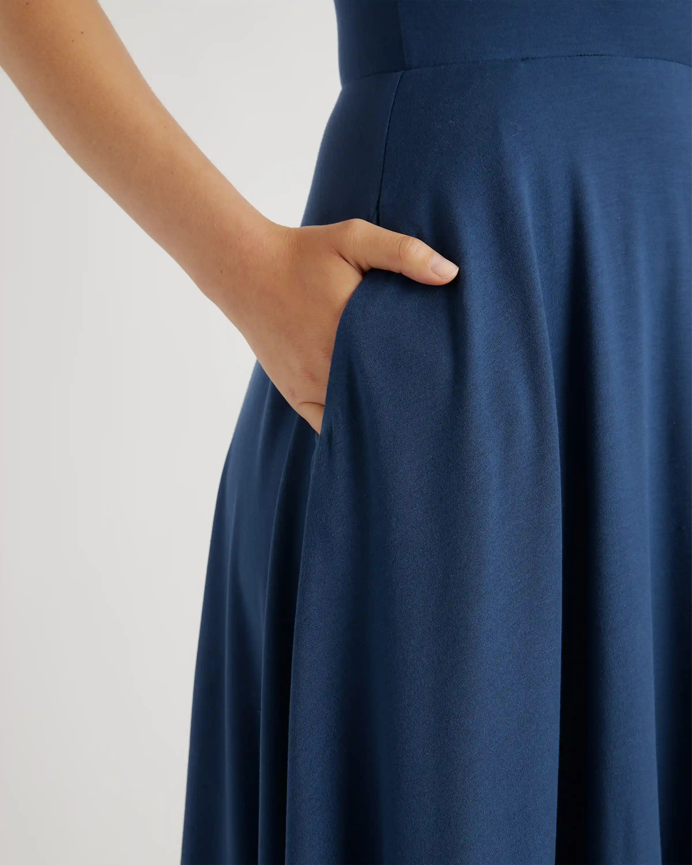 Tencel Jersey Fit & Flare Dress