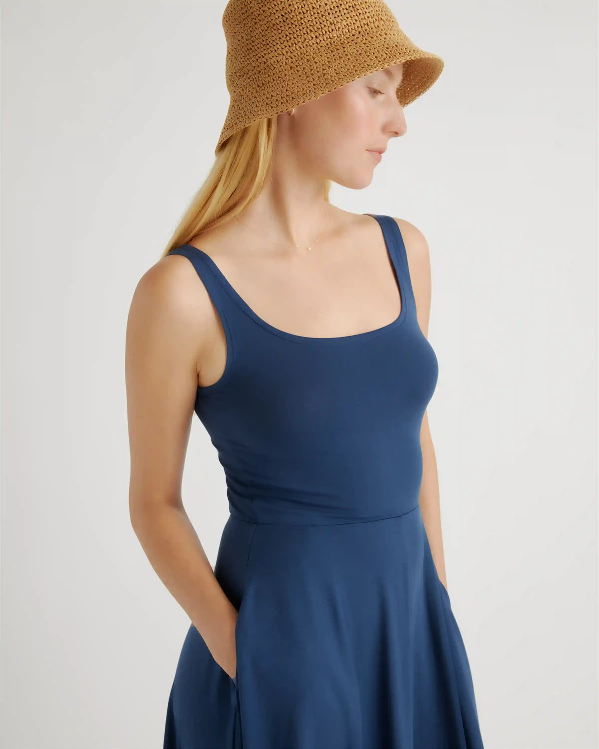 Tencel Jersey Fit & Flare Dress