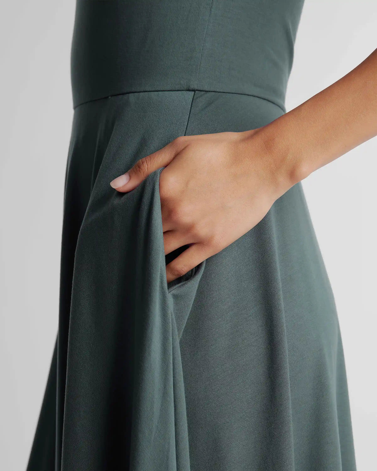 Tencel Jersey Fit & Flare Dress