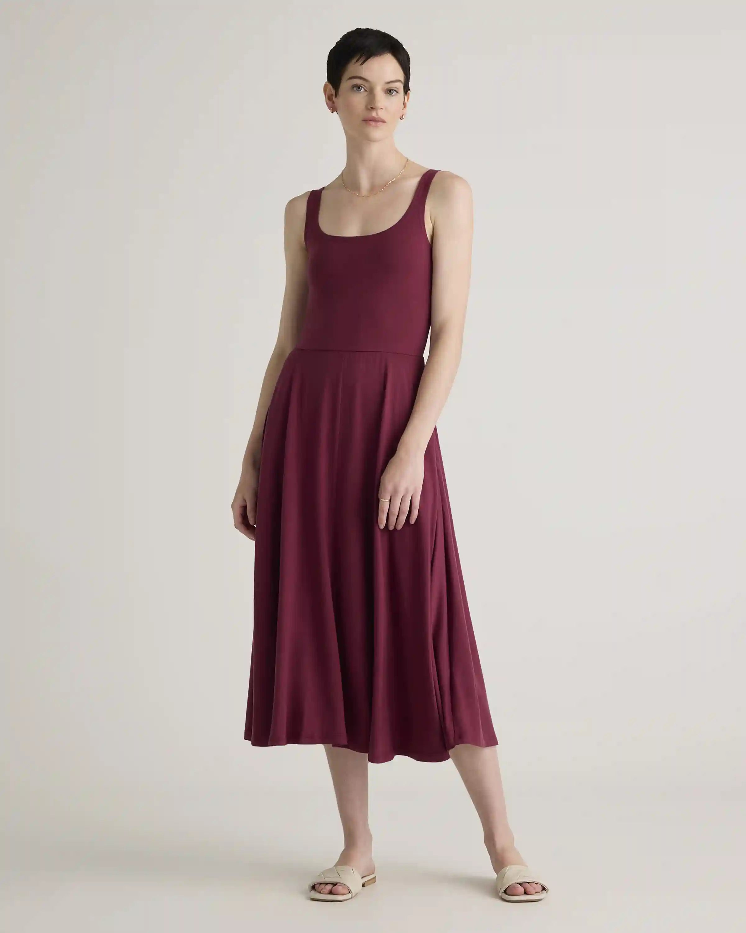 Tencel Jersey Fit & Flare Dress