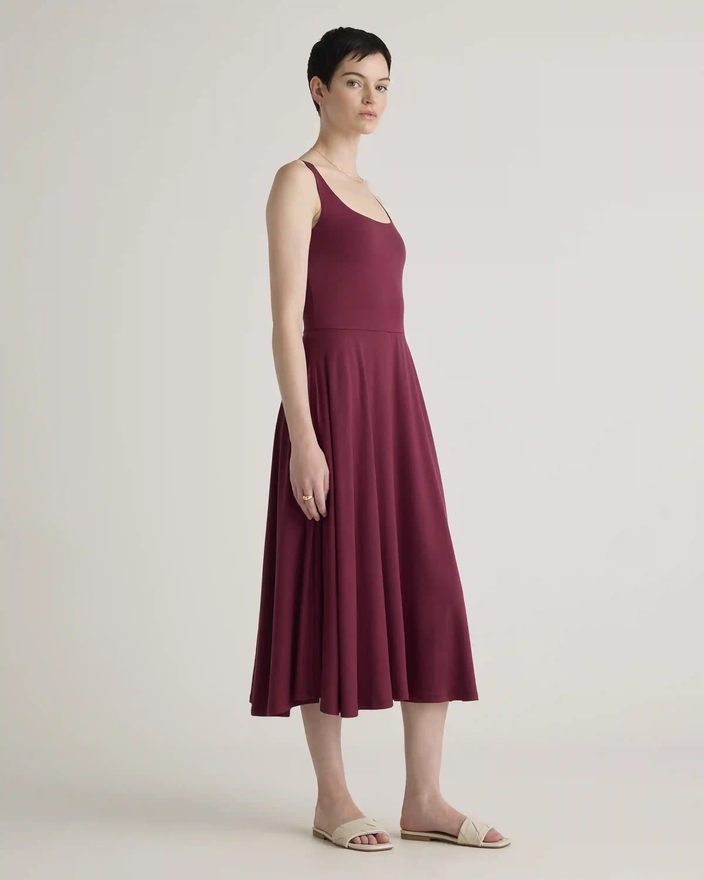 Tencel Jersey Fit & Flare Dress