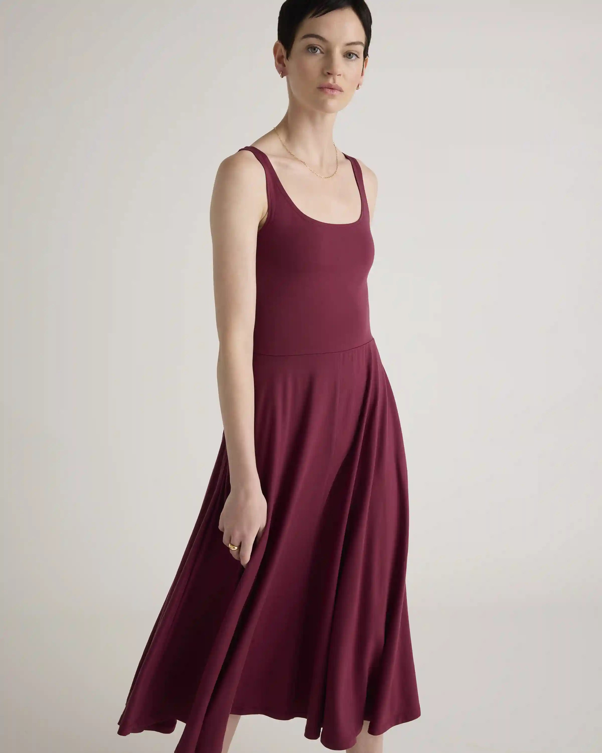Tencel Jersey Fit & Flare Dress