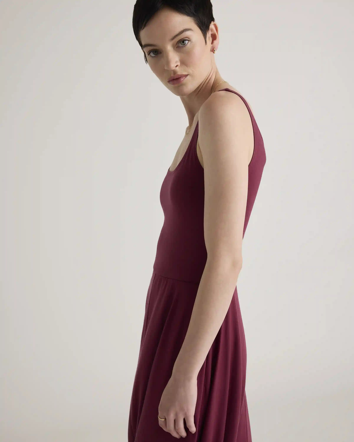 Tencel Jersey Fit & Flare Dress